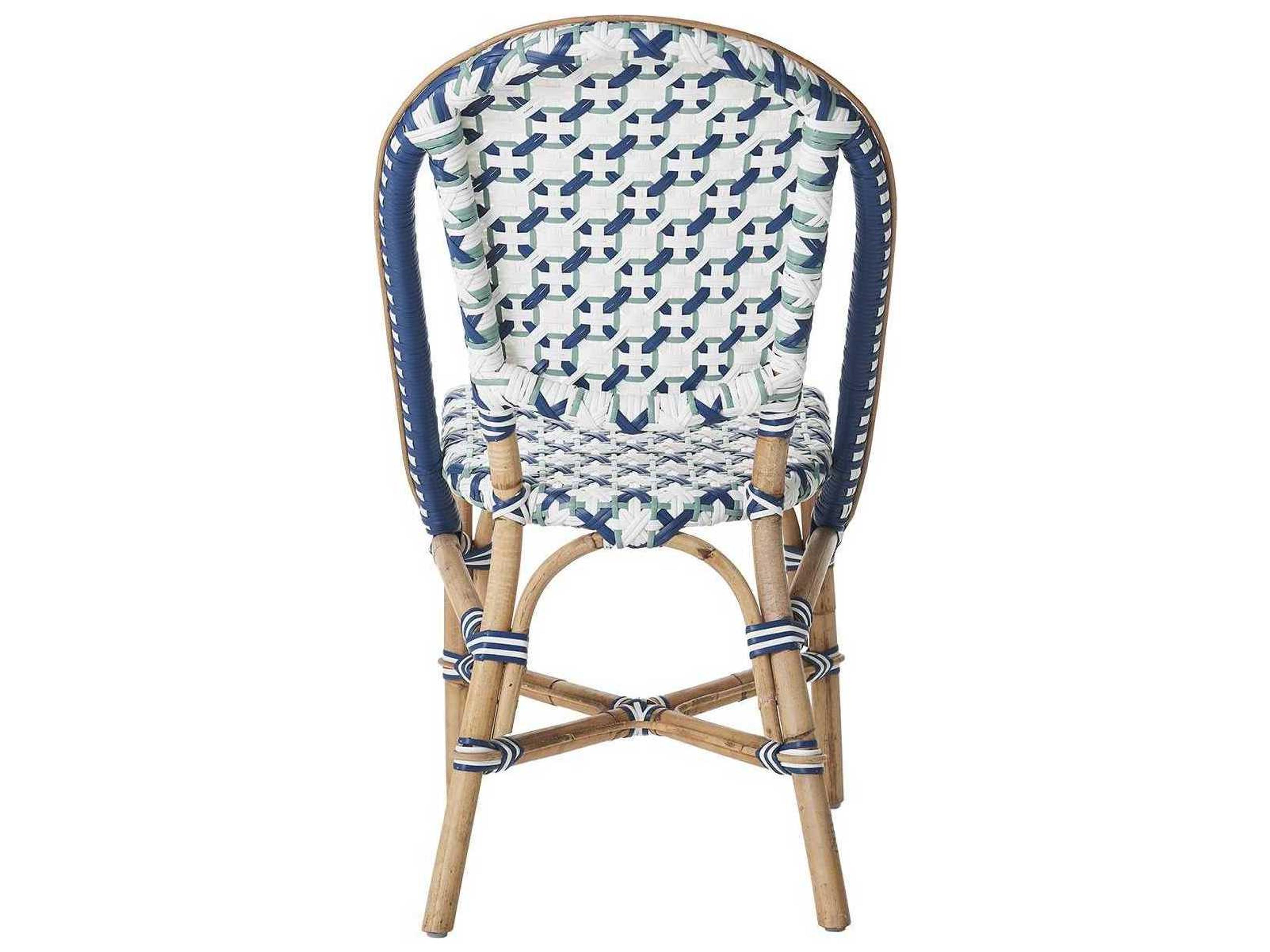 Sika Indoor Affaire Sofie Bistro Rattan White Side Dining Chair