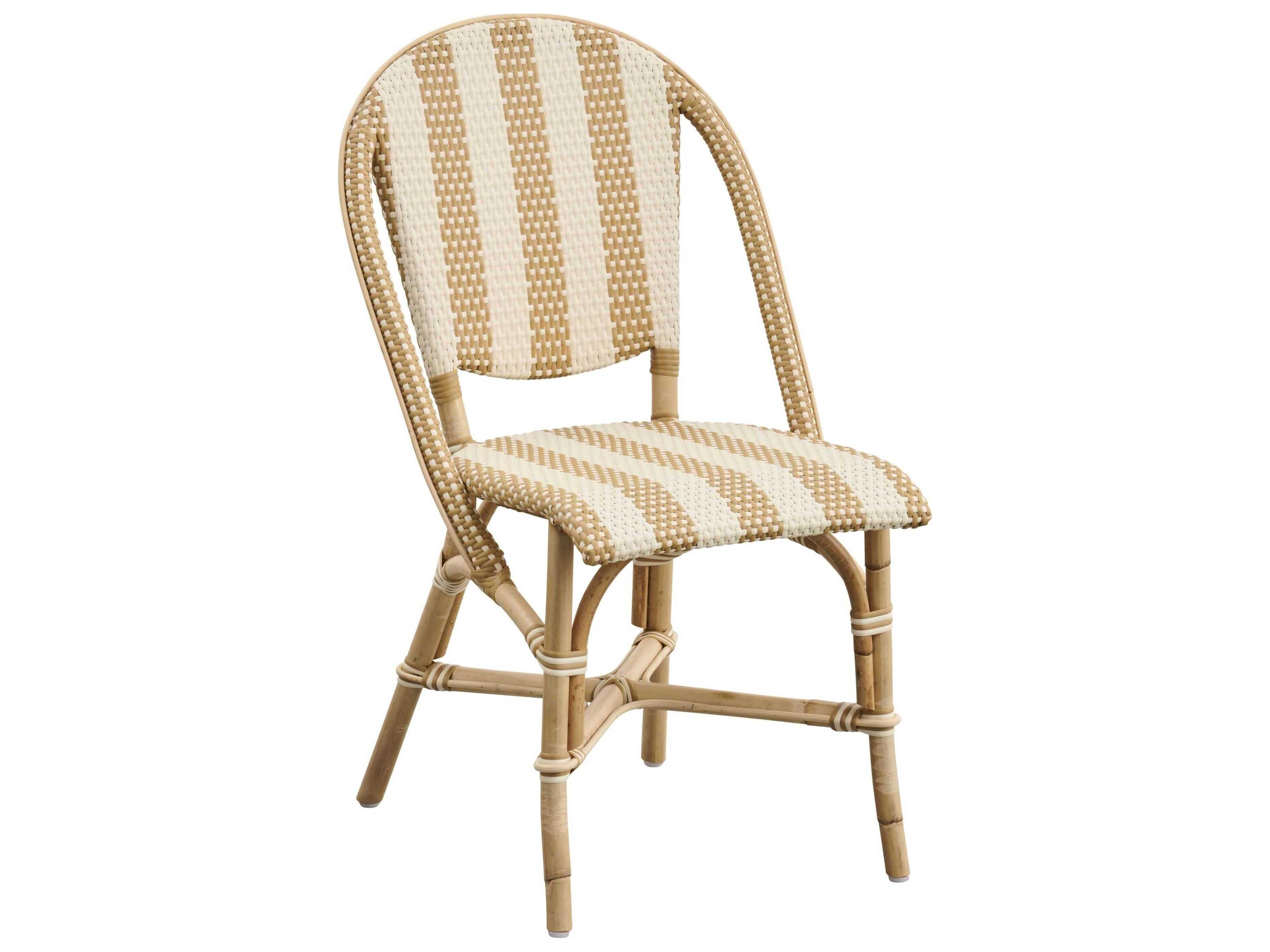 Affaire Sofie Rattan Beige Armless Dining Chair