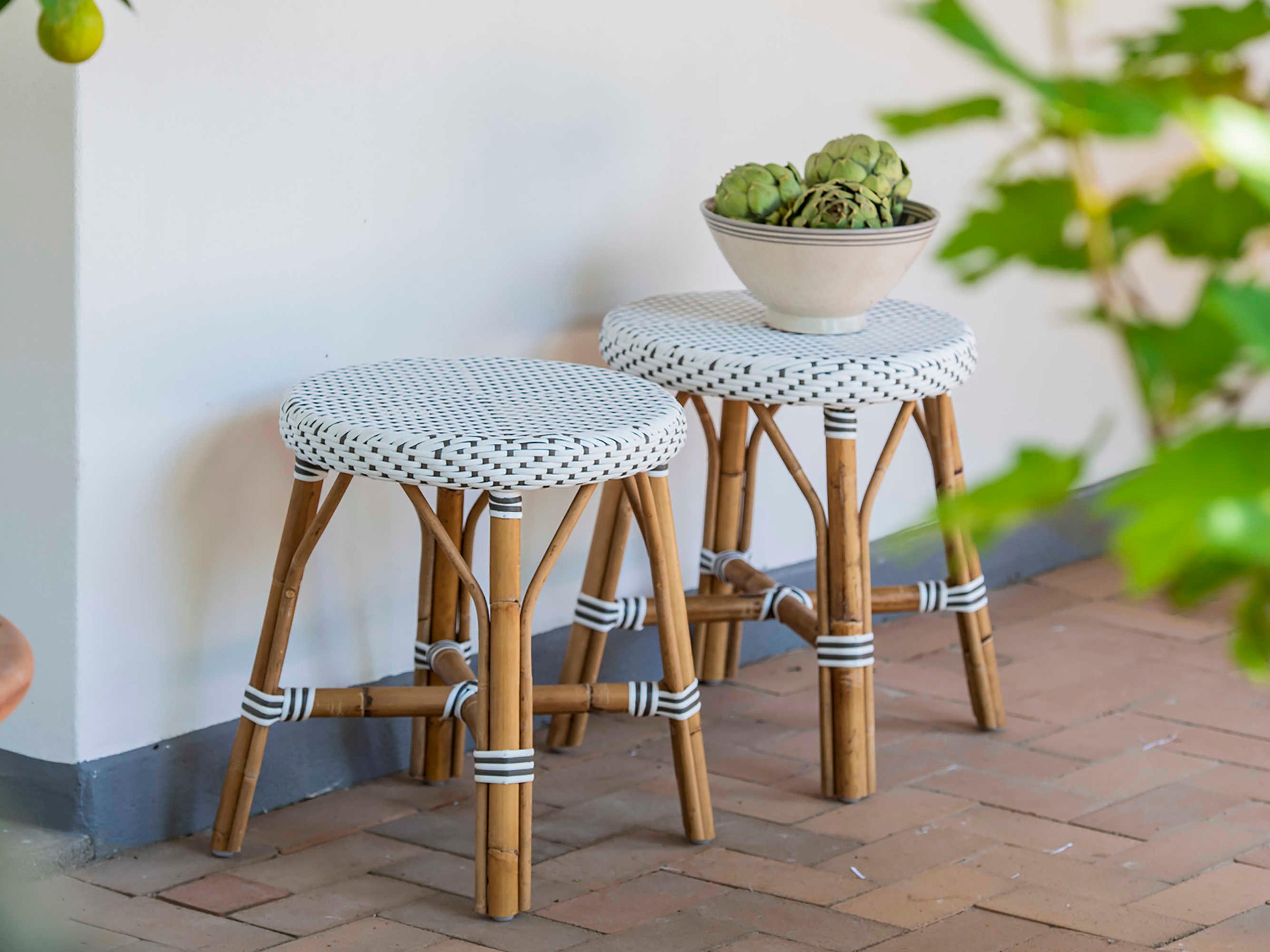 Sika Indoor Affaire White Accent Stool