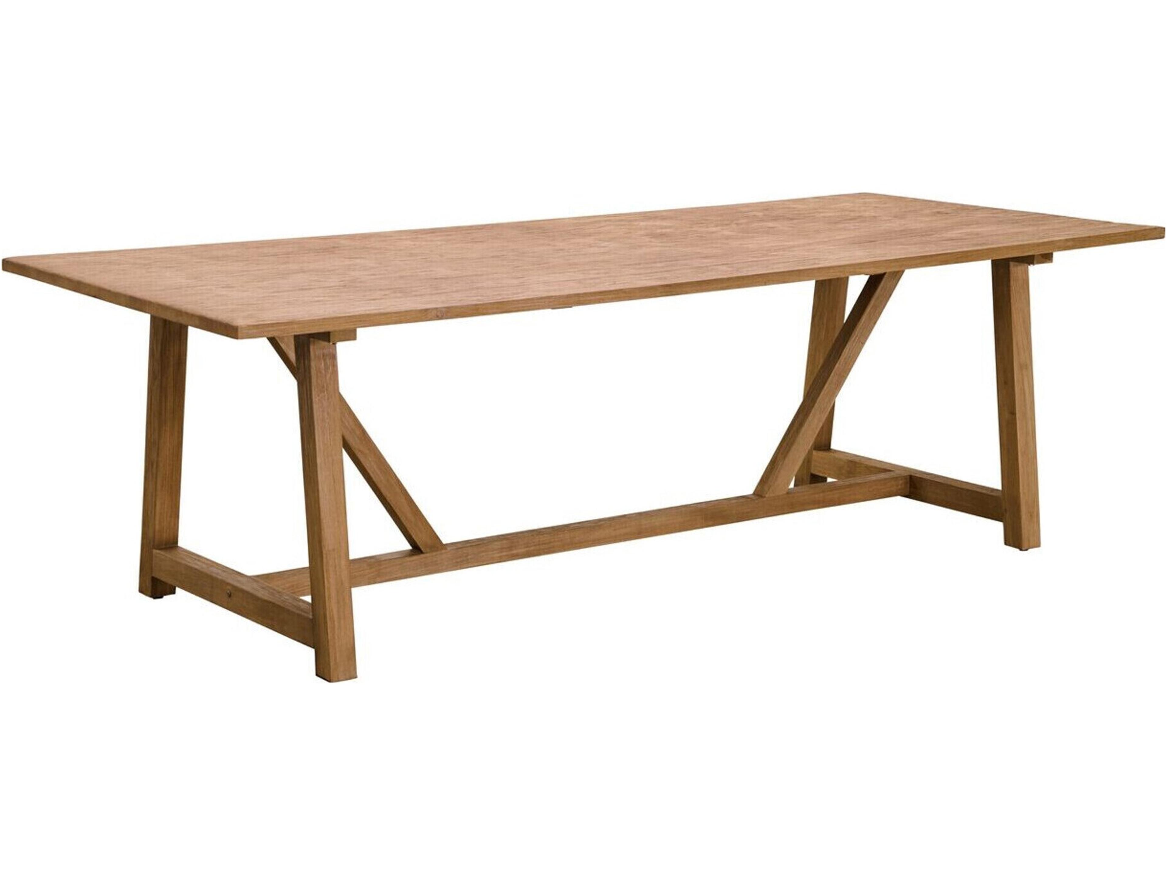 Teak Rectangular Wood Dining Table