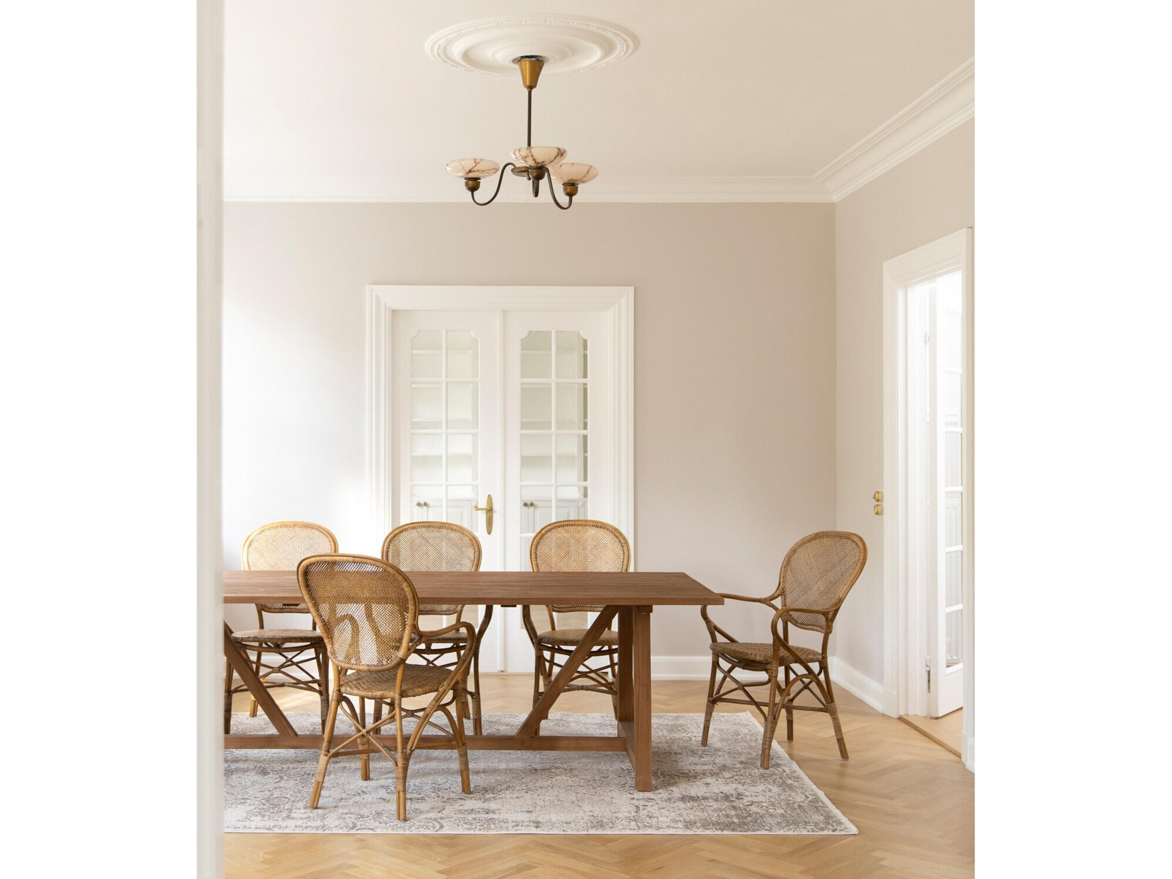 Sika Indoor Teak Rectangular Wood Dining Table