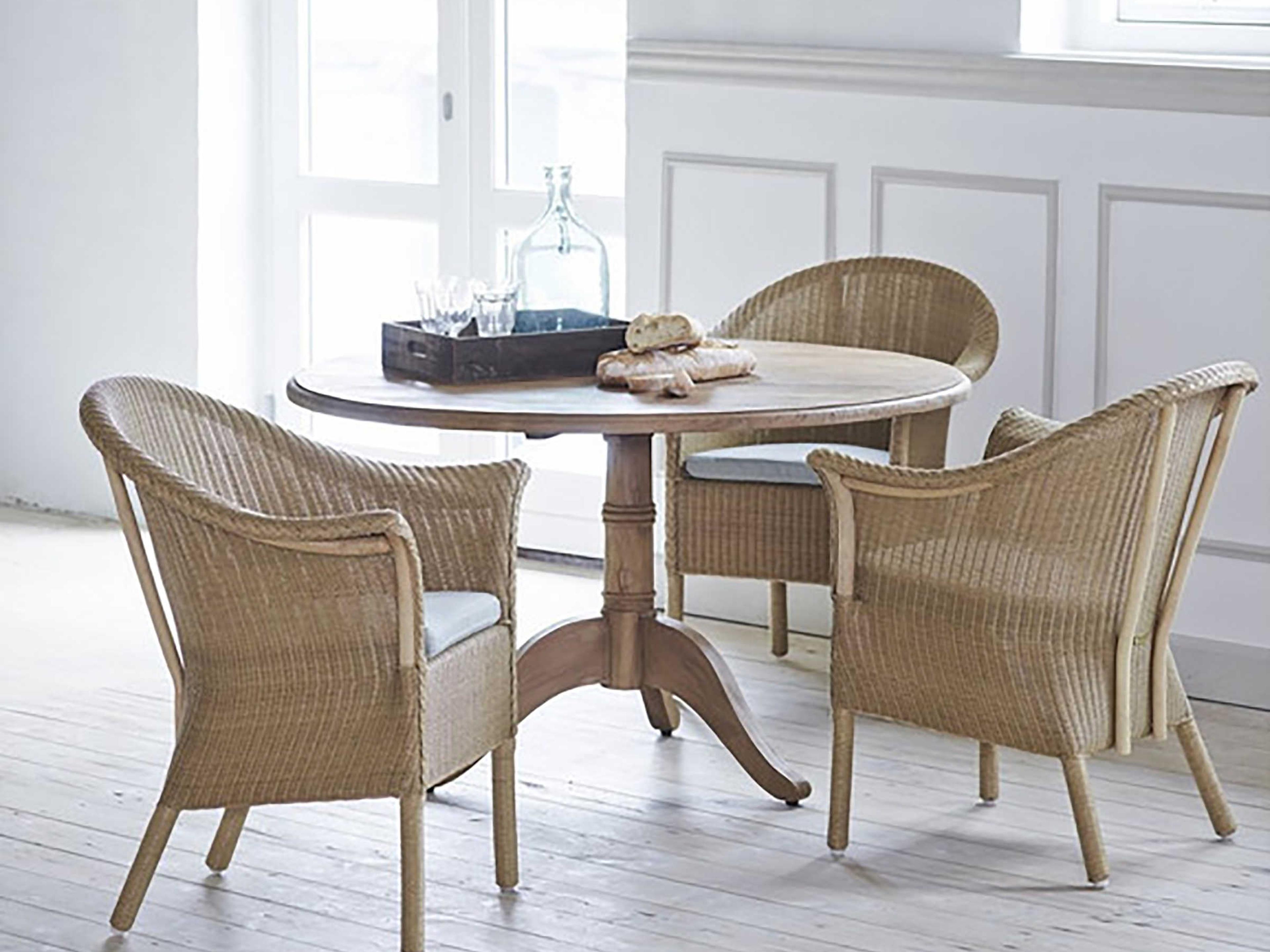 Sika Indoor Michel Teak Round Wood Dining Table