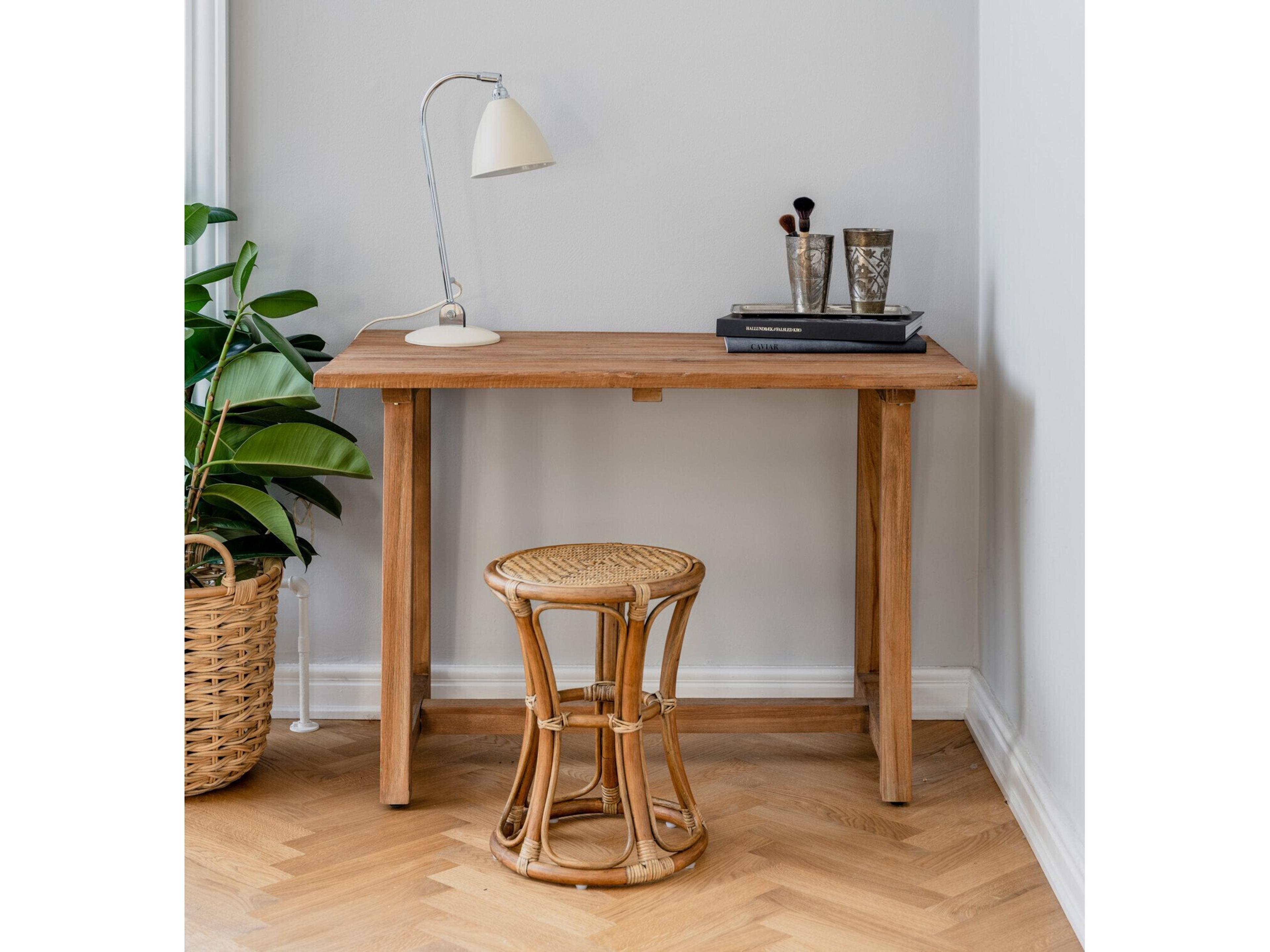 Sika Indoor Lucas Teak Brown Wood Computer Desk