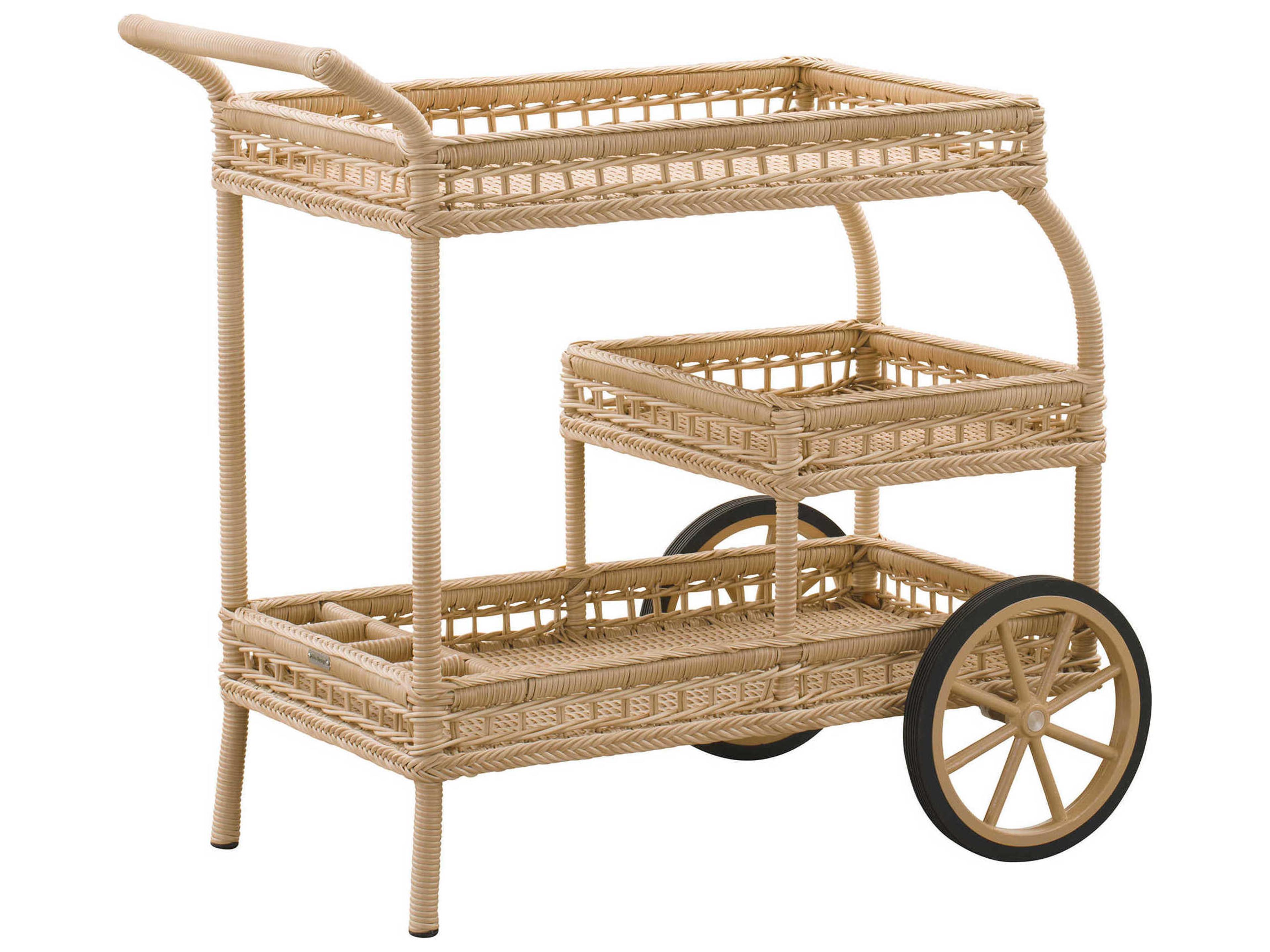 Sika Indoor Georgia Garden Natural Bar Cart