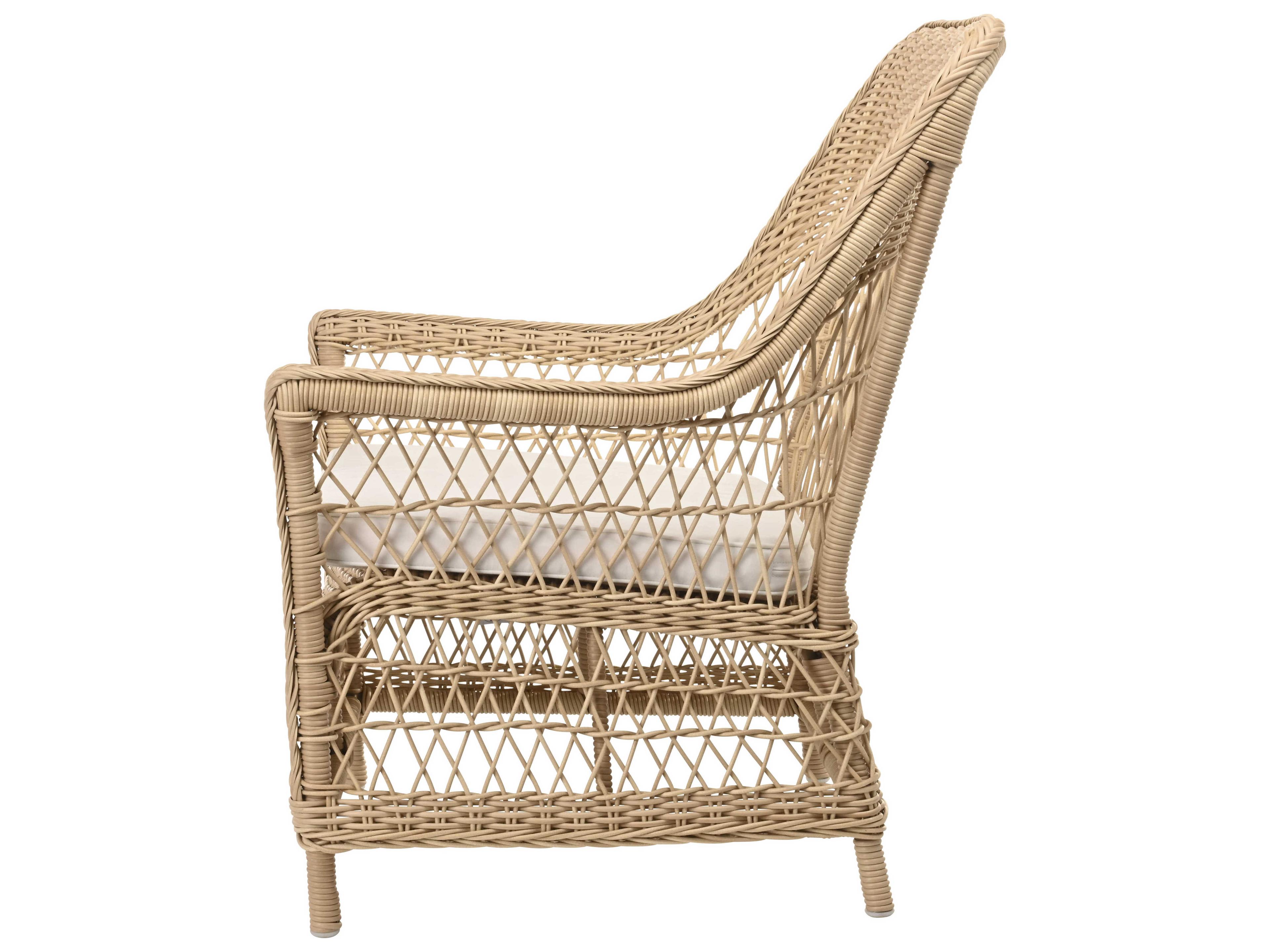 Sika Indoor Georgia Garden Dawn Tan Accent Chair with Cushion