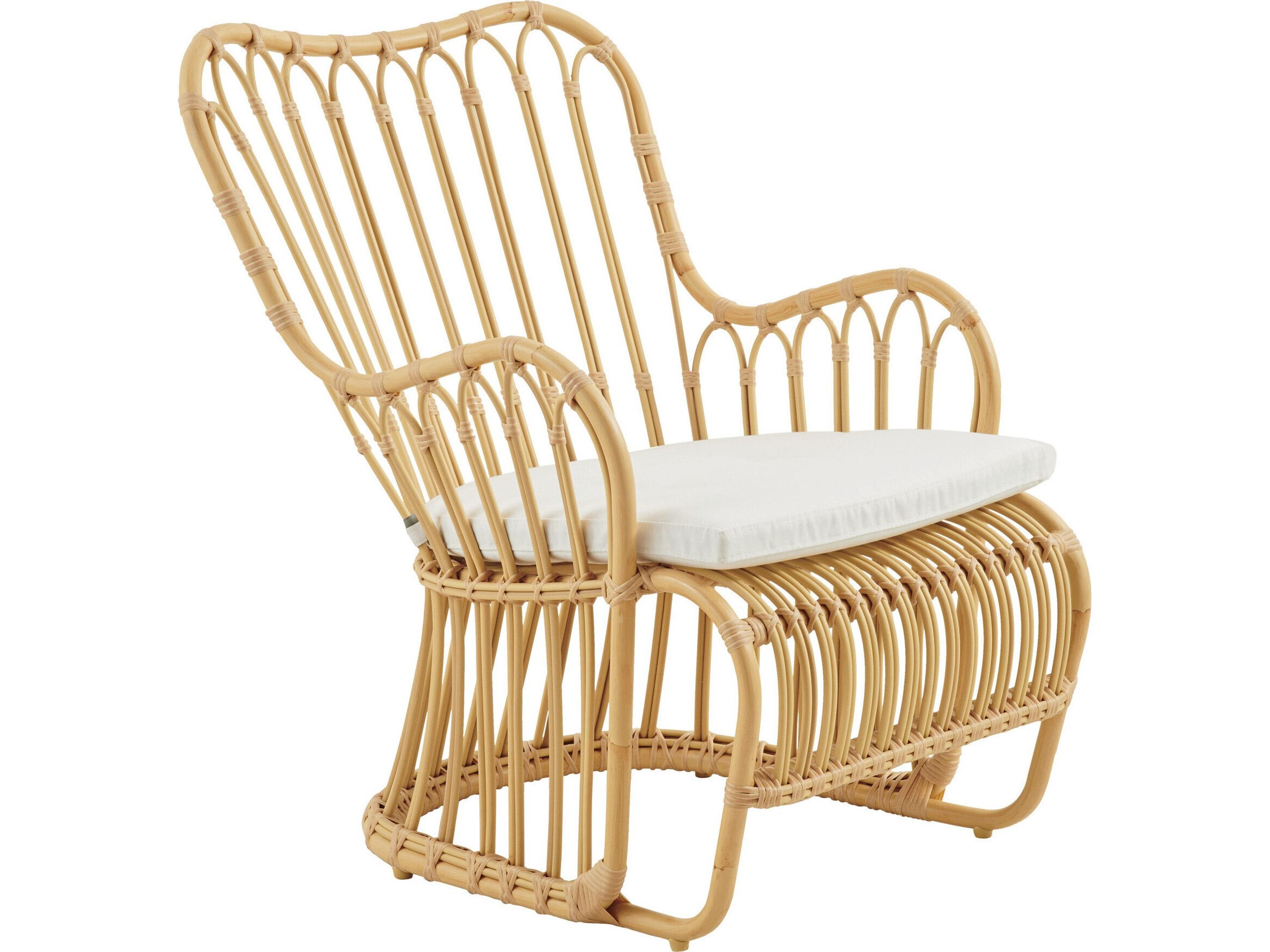 Icons Kindt Larsen White Fabric Accent Chair