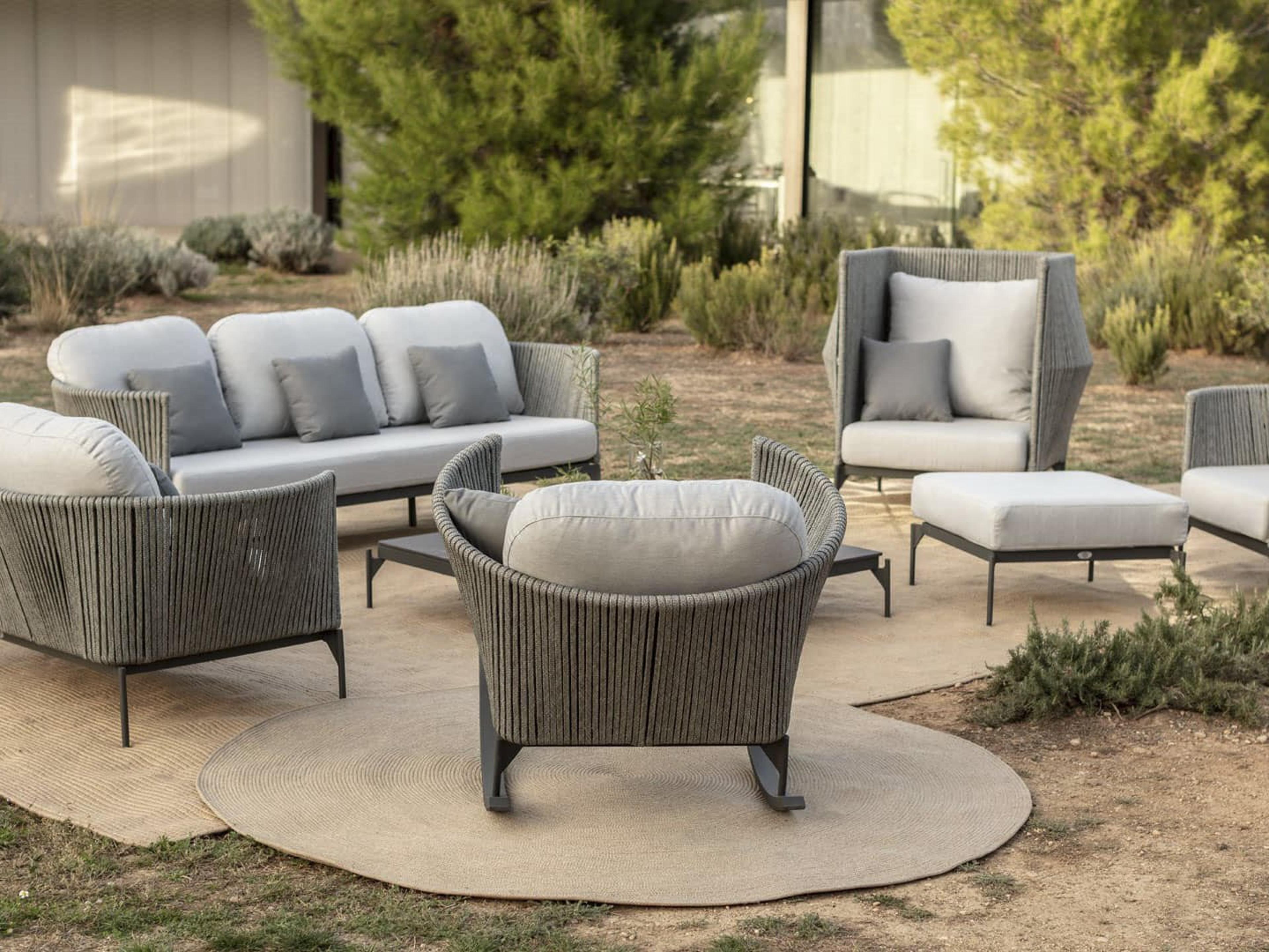 Boston Aluminum Outdoor Patio Lounge Set