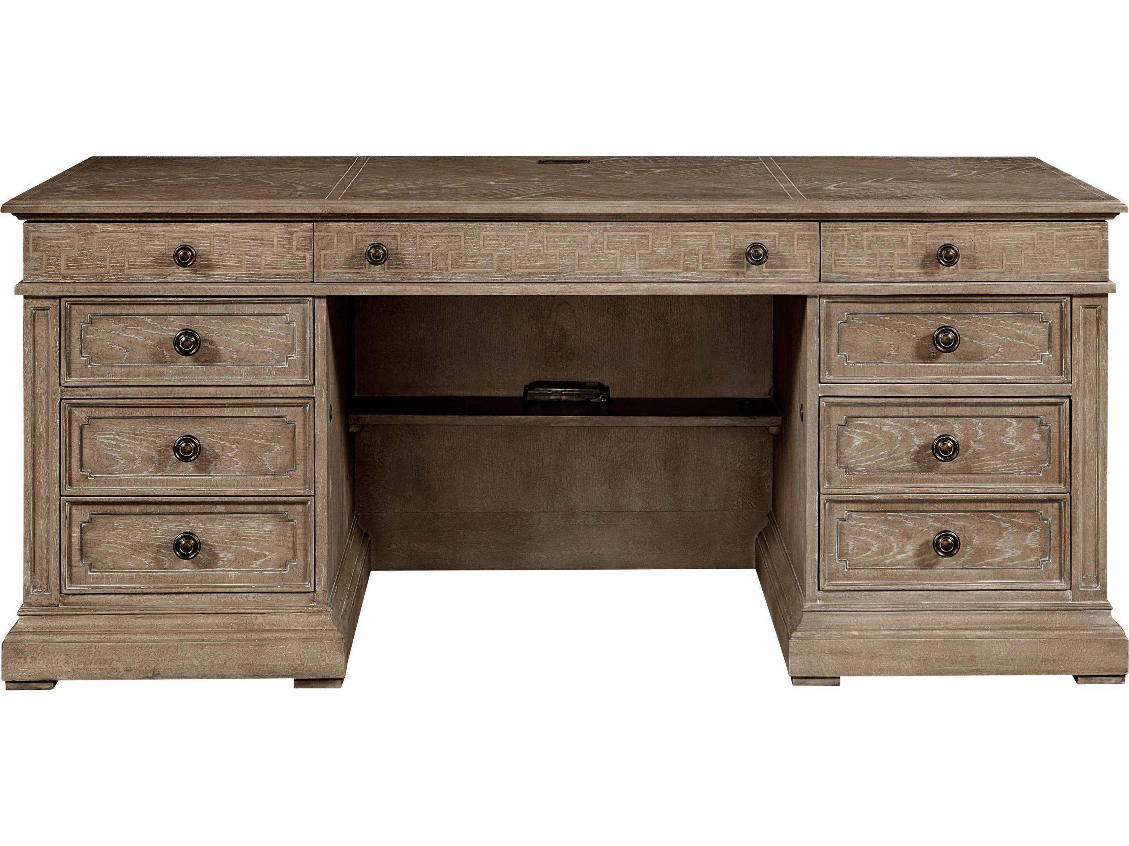 Stanley Furniture Wethersfield Estate Brimfield Oak Executive Desk