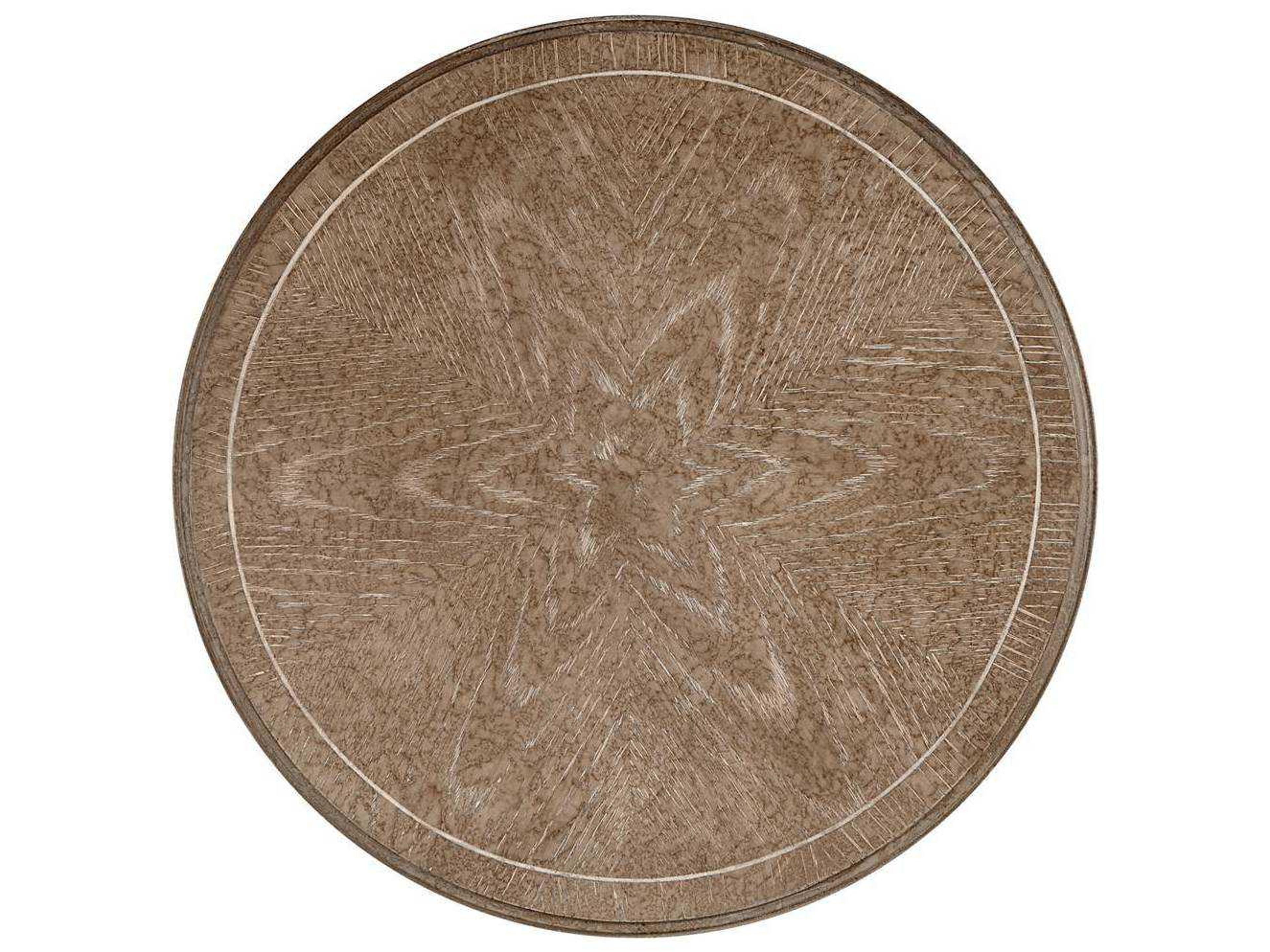 Stanley Furniture Wethersfield Estate Round Wood Brimfield Oak End Table