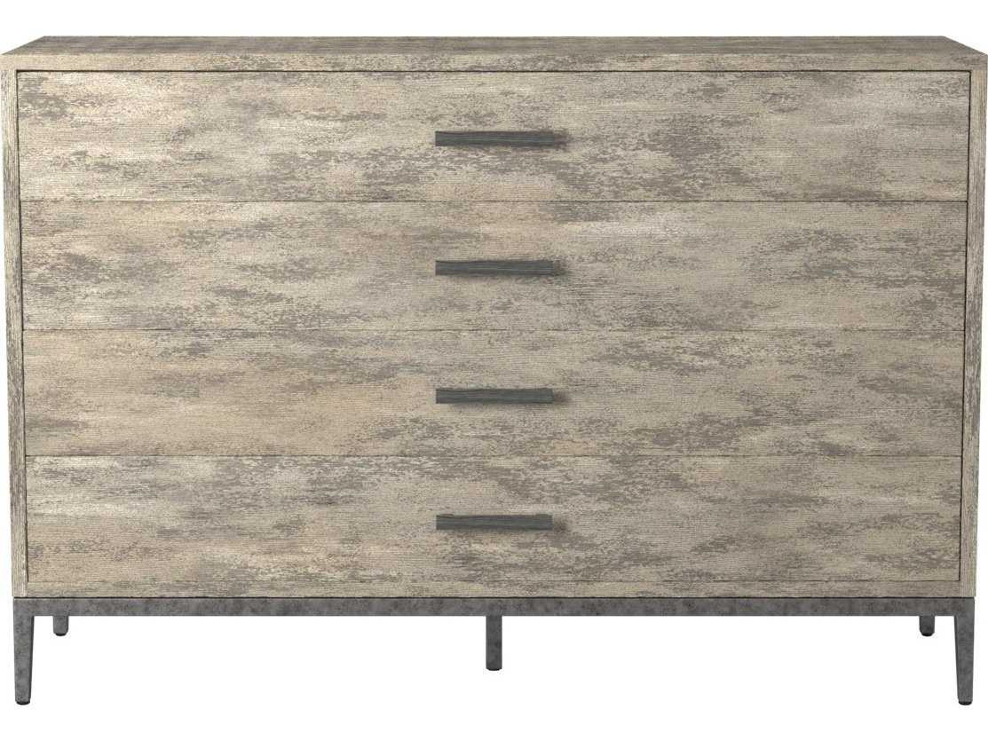 Cameron 4-Drawers Gray Dresser