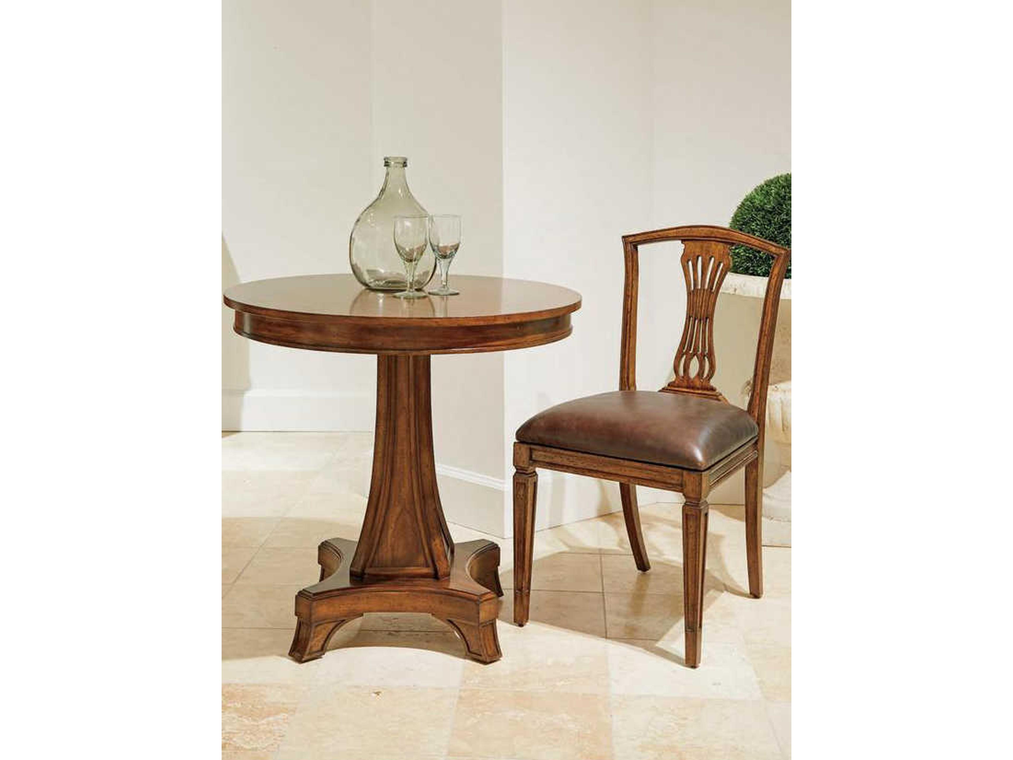 Stanley Furniture Old Town Round Wood Barrister Dining Table