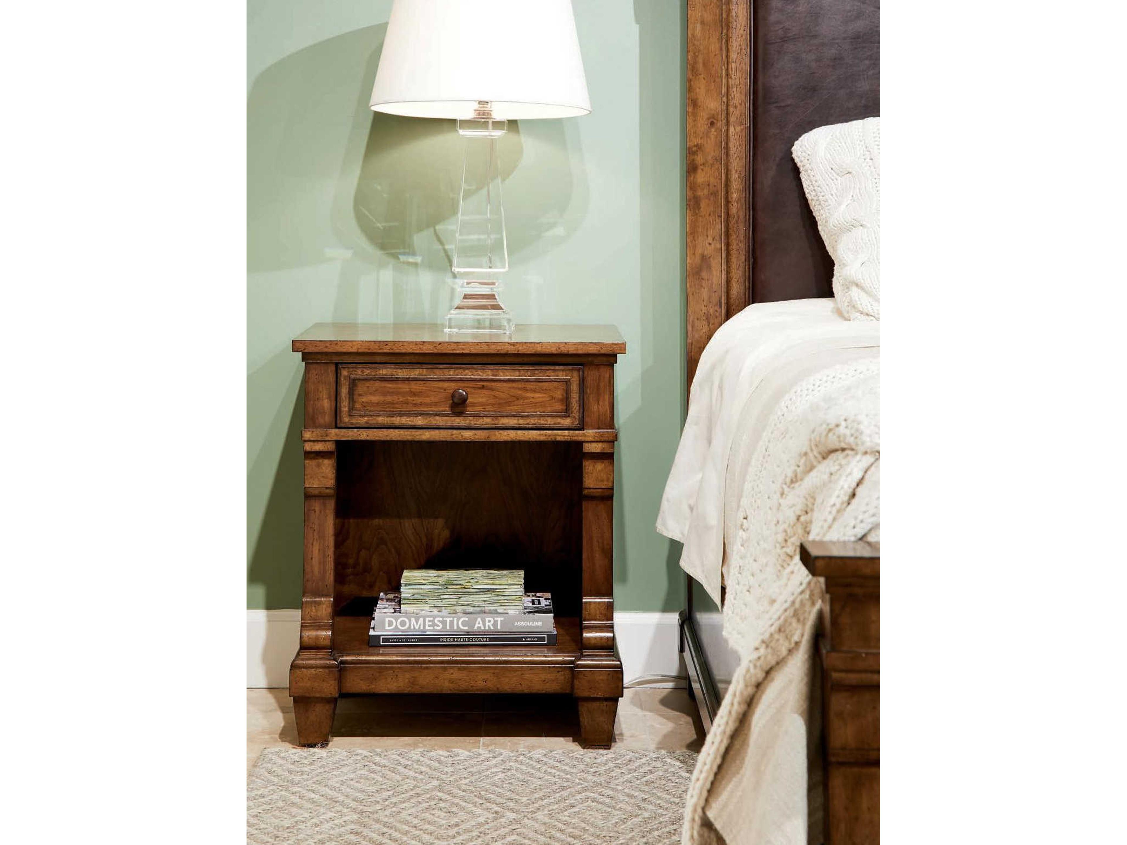 Stanley Furniture Old Town 1-Drawer Brown Nightstand