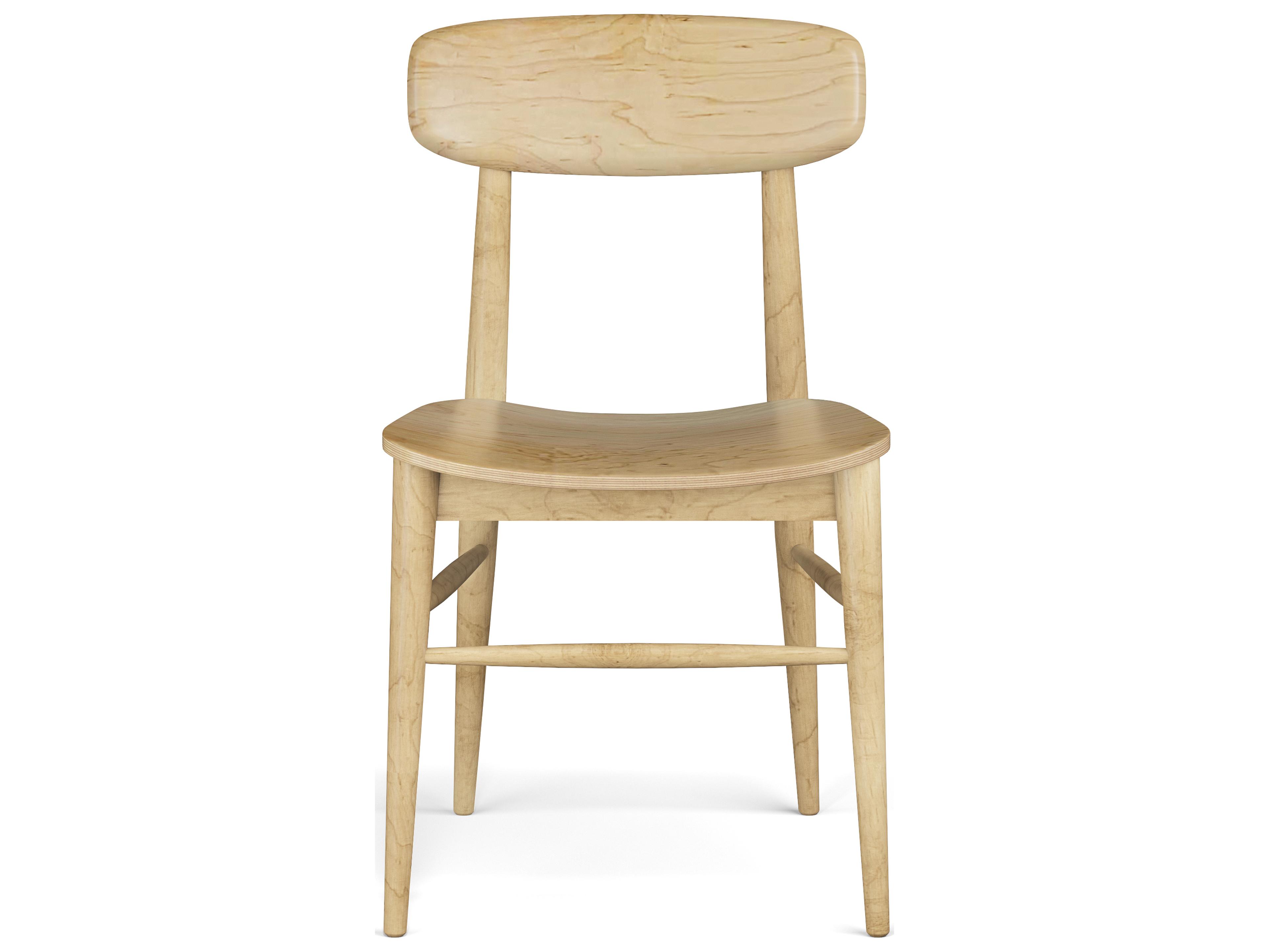 Saloom Banks Beech Wood Natural Armless Dining Chair