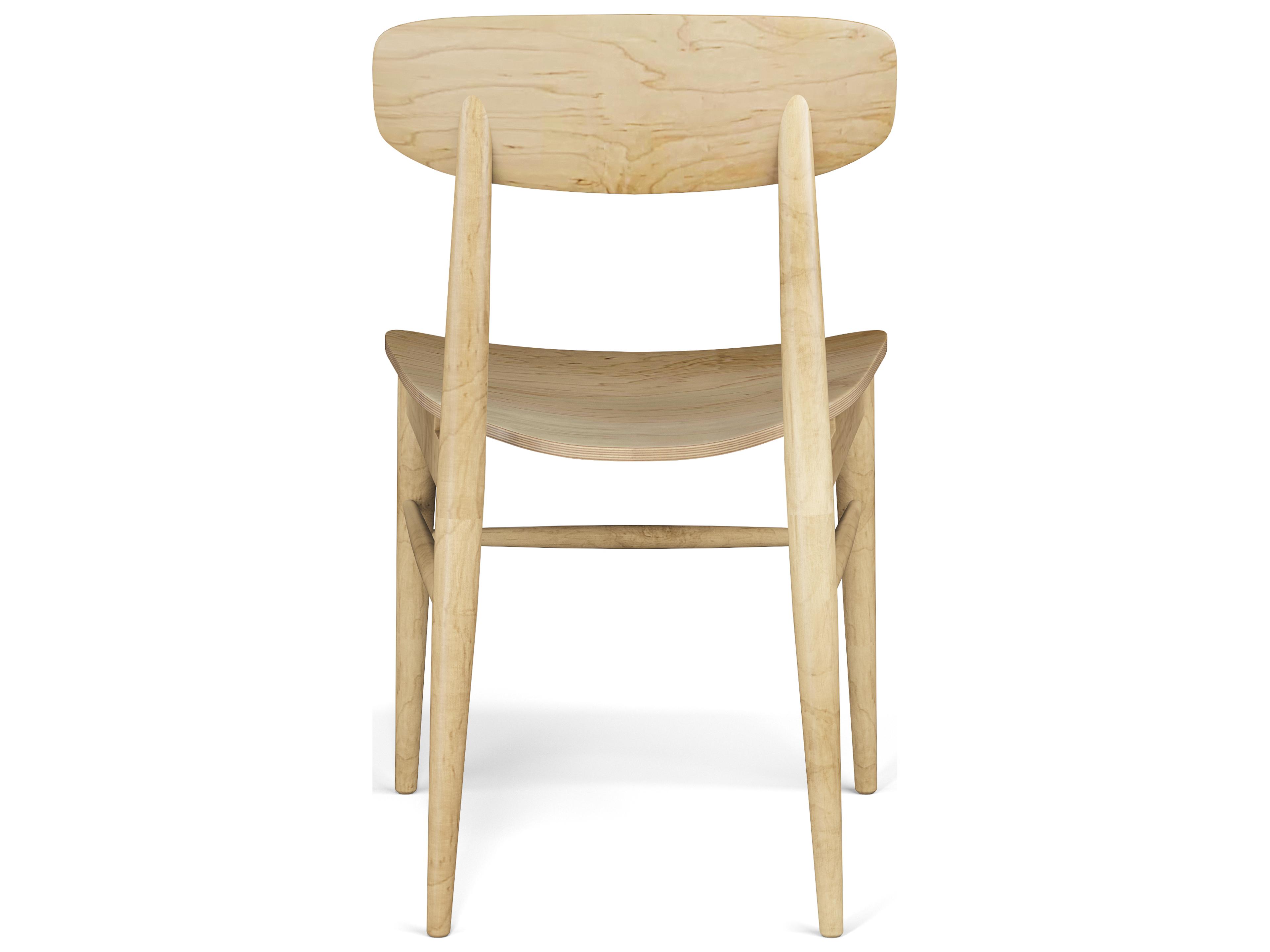 Saloom Banks Beech Wood Natural Armless Dining Chair