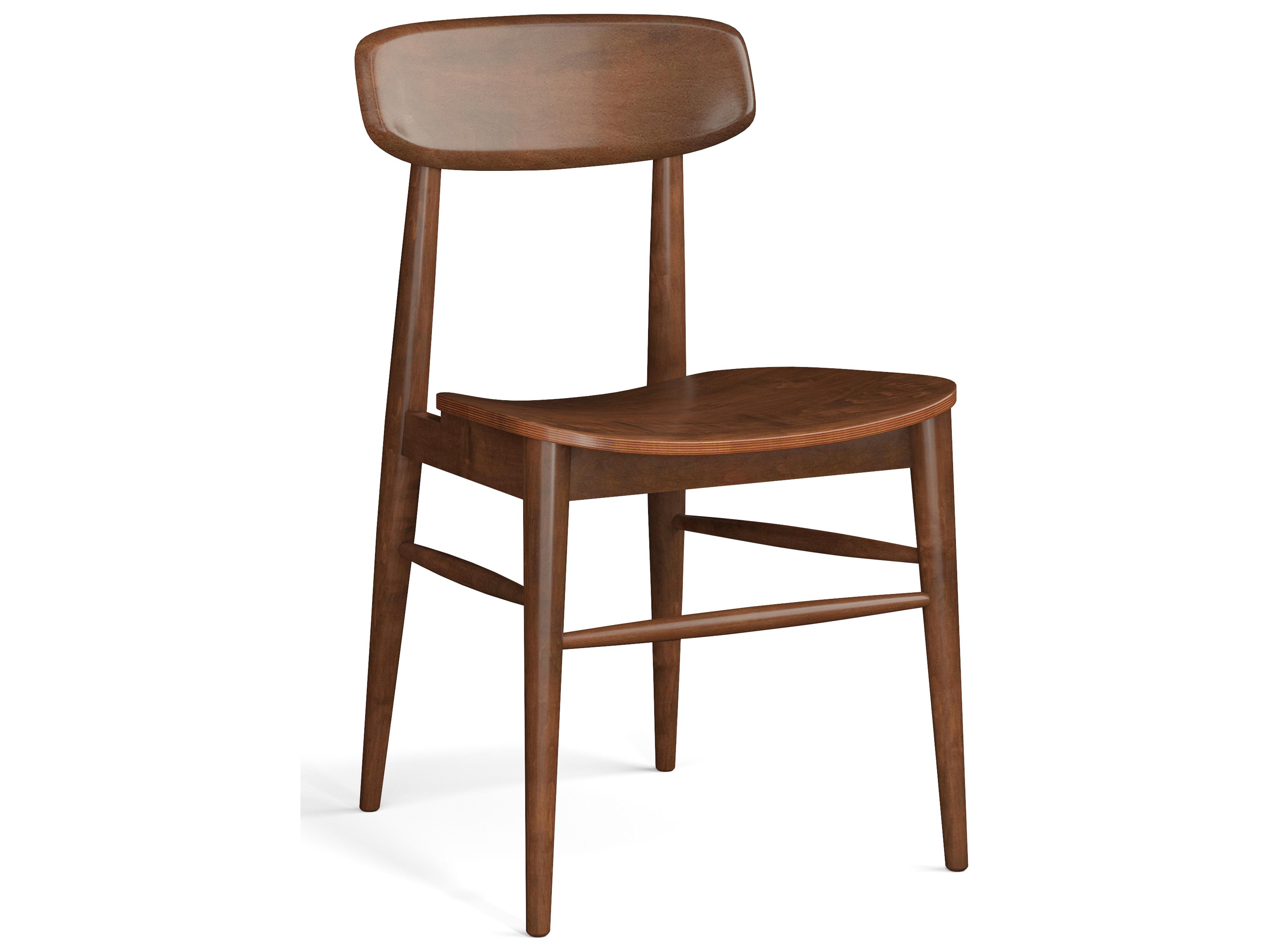 Banks Beech Wood Brown Armless Dining Chair