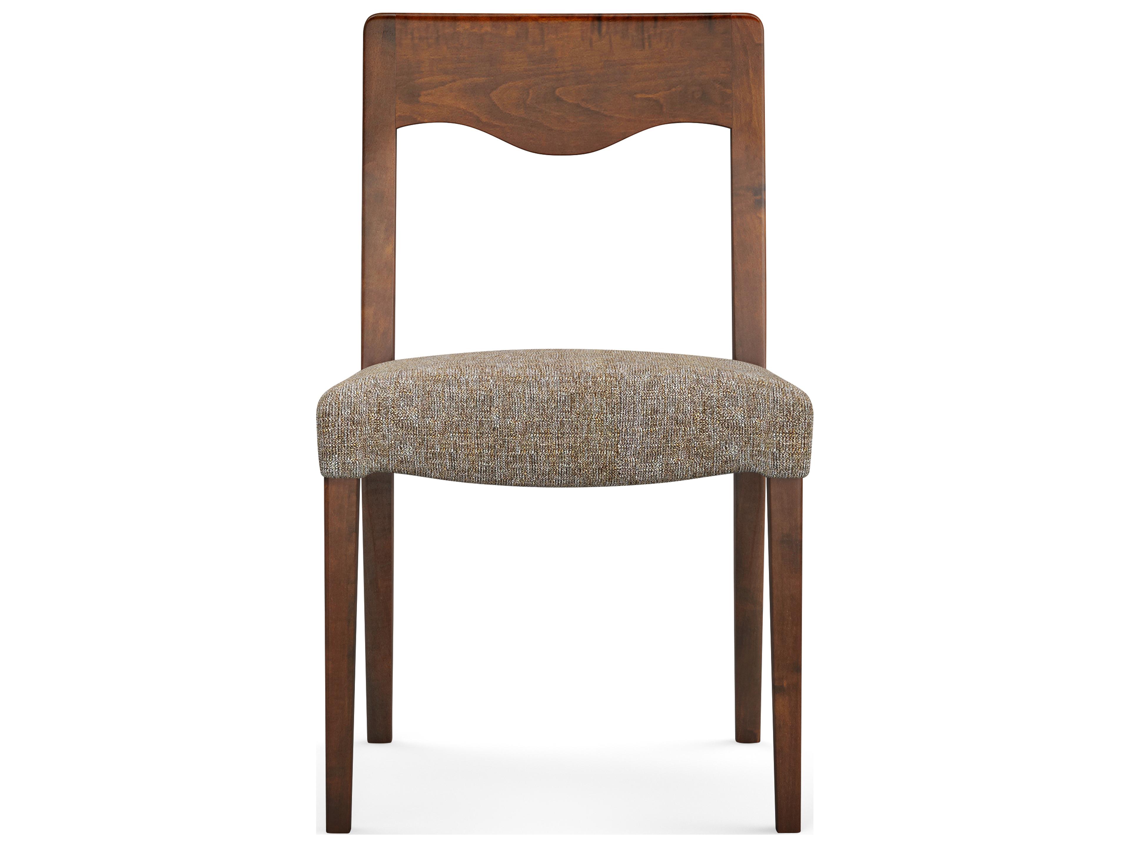 Saloom Rachel Beech Wood Beige Upholstered Armless Dining Chair