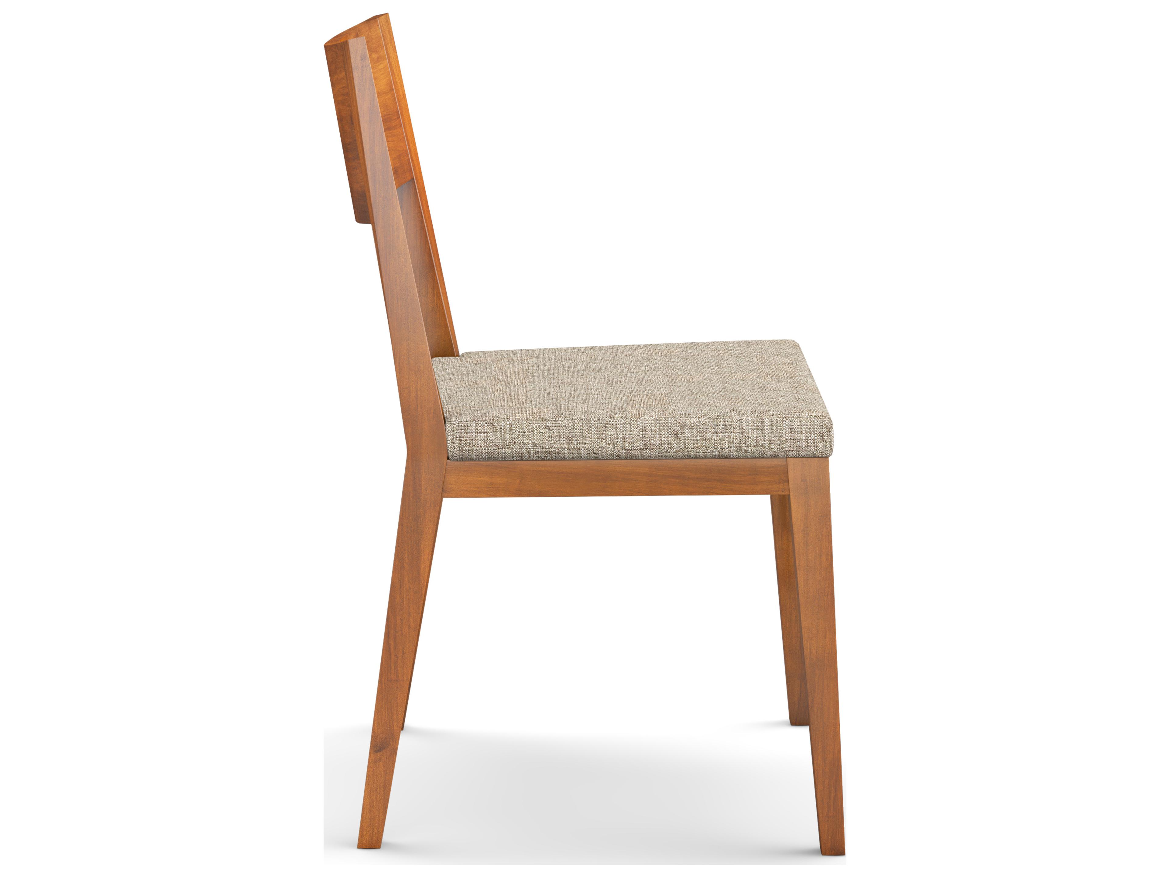 Saloom Parker Beech Wood Beige Upholstered Armless Dining Chair