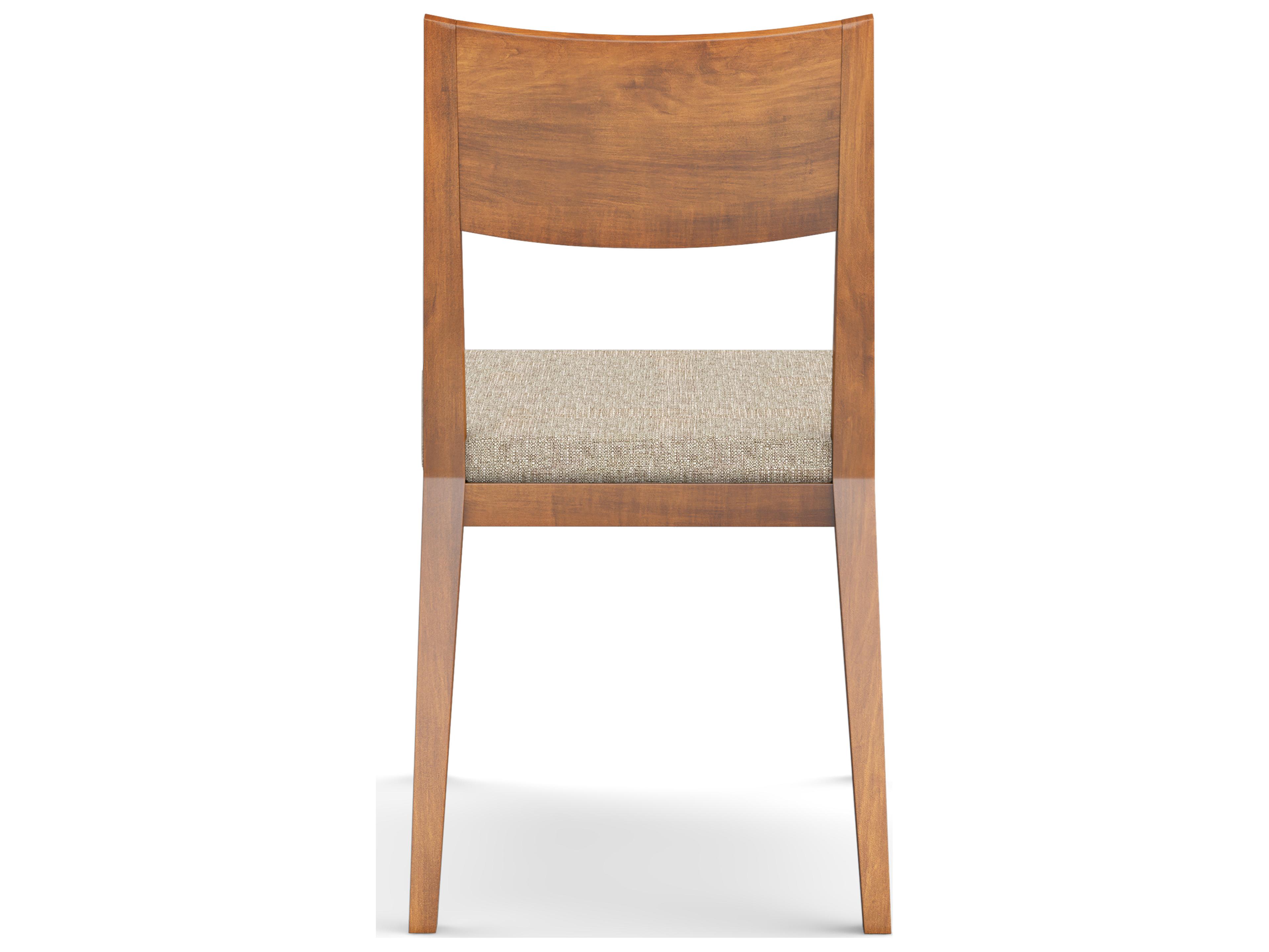 Saloom Parker Beech Wood Beige Upholstered Armless Dining Chair