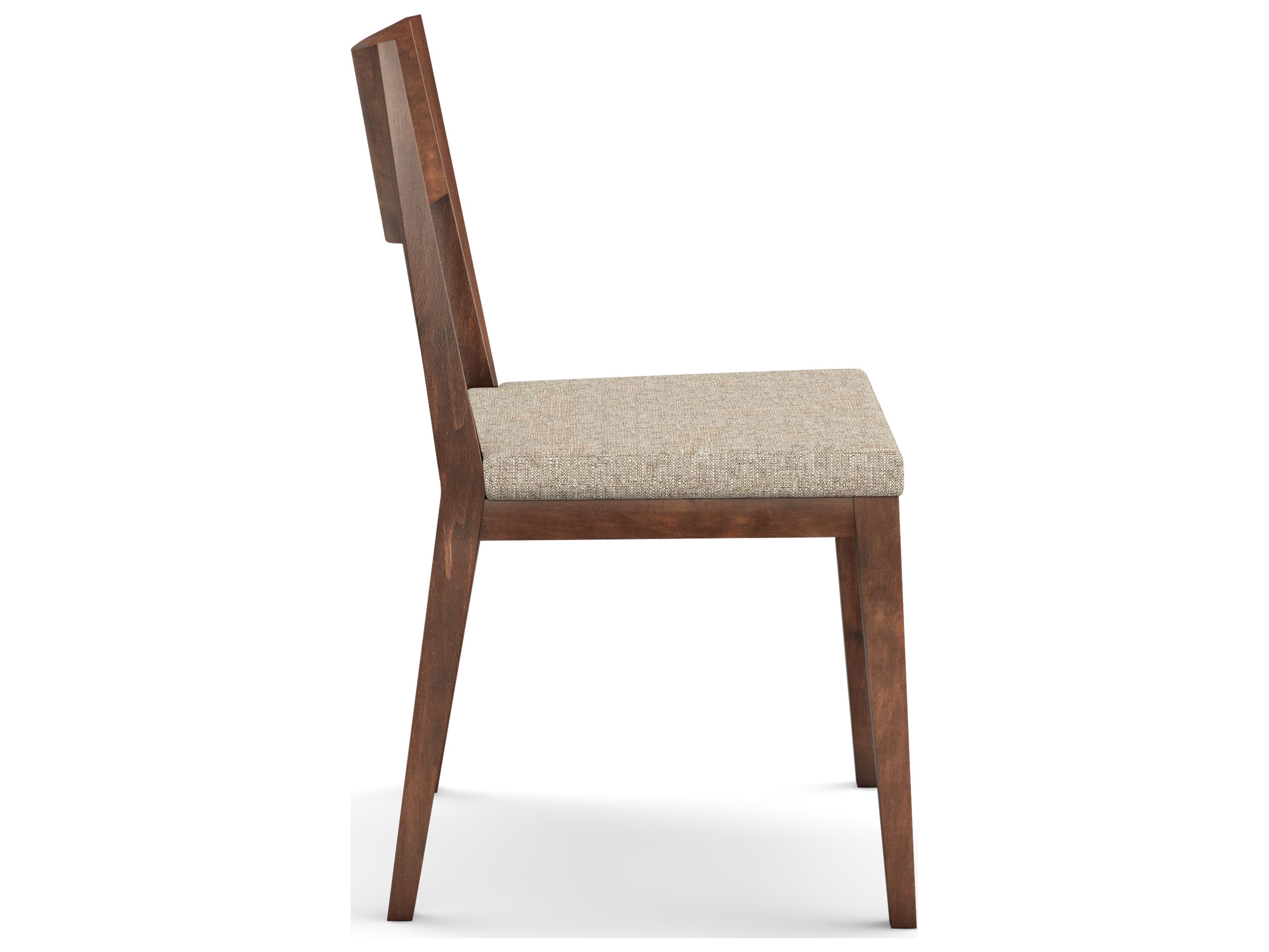 Saloom Parker Beech Wood Beige Upholstered Armless Dining Chair