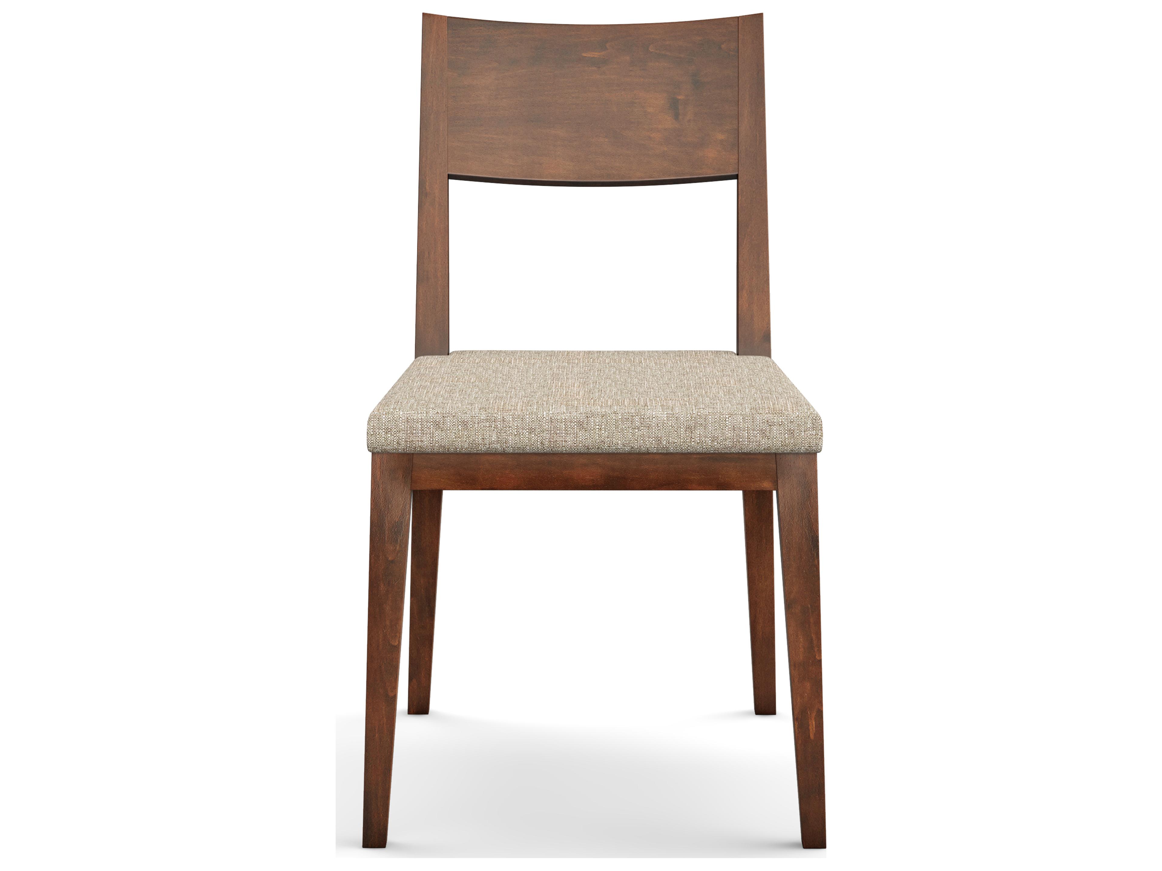 Saloom Parker Beech Wood Beige Upholstered Armless Dining Chair