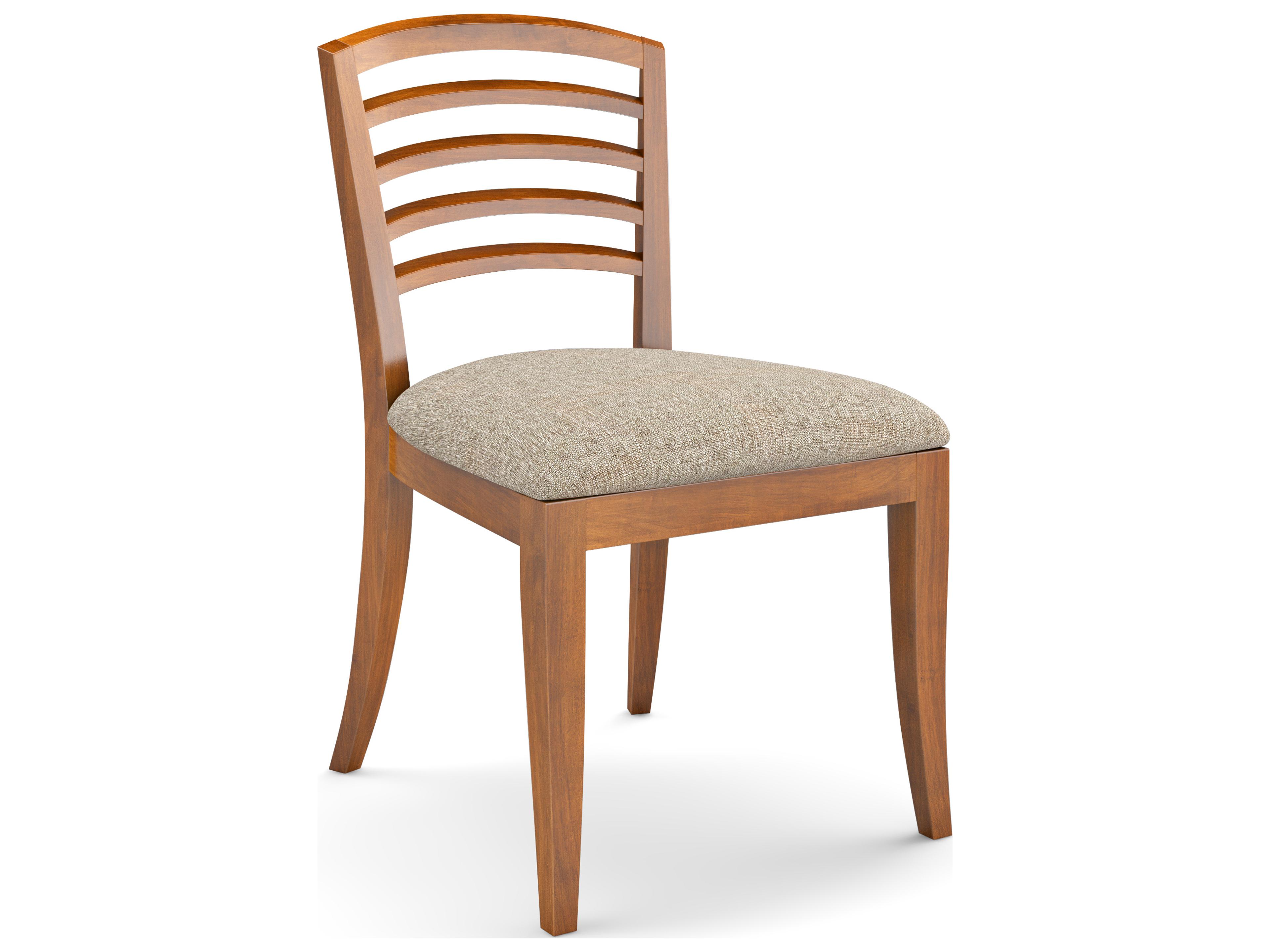 Campbell Beech Wood Beige Upholstered Armless Dining Chair