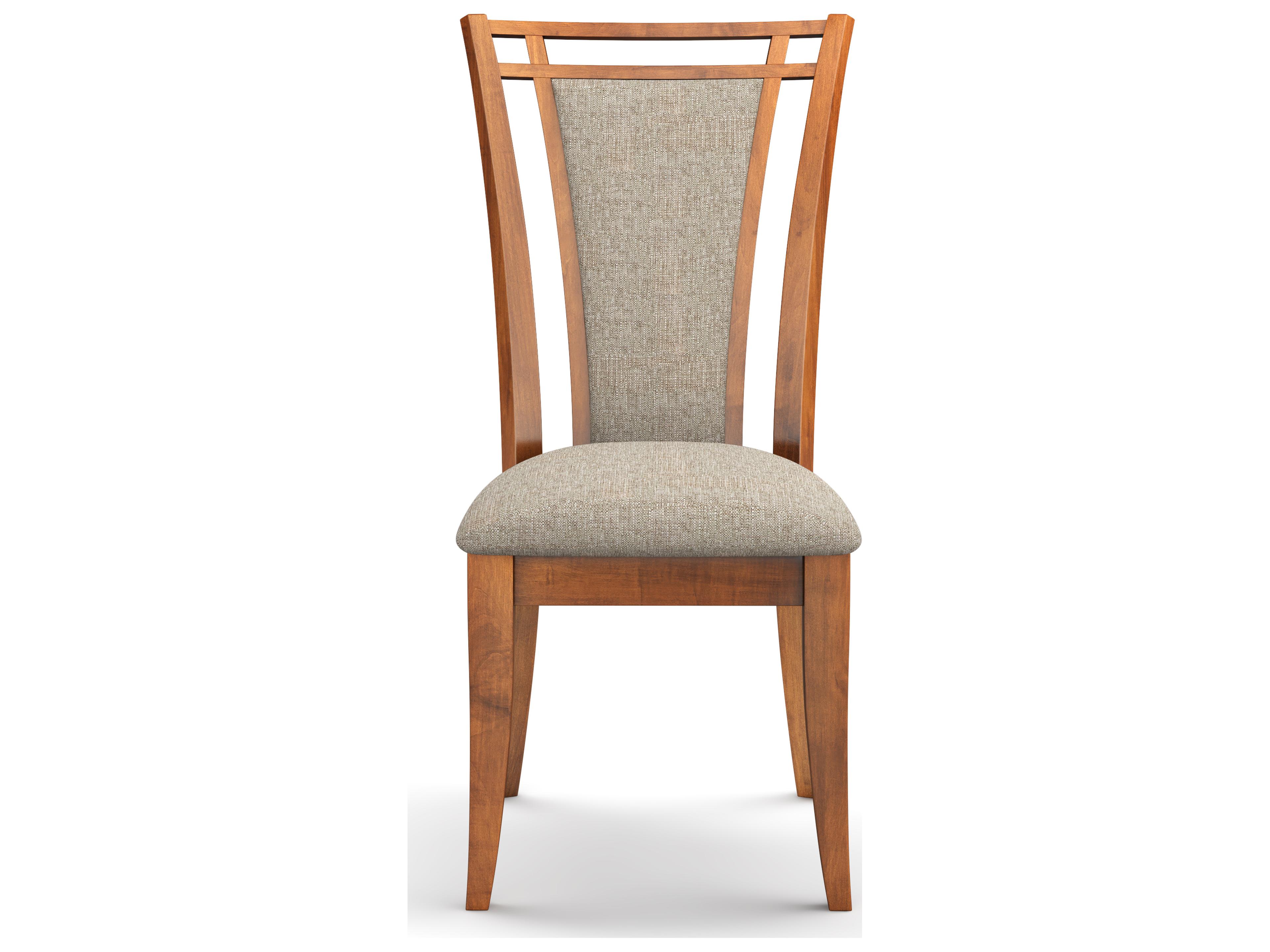 Saloom Amelia Beech Wood Beige Upholstered Armless Dining Chair