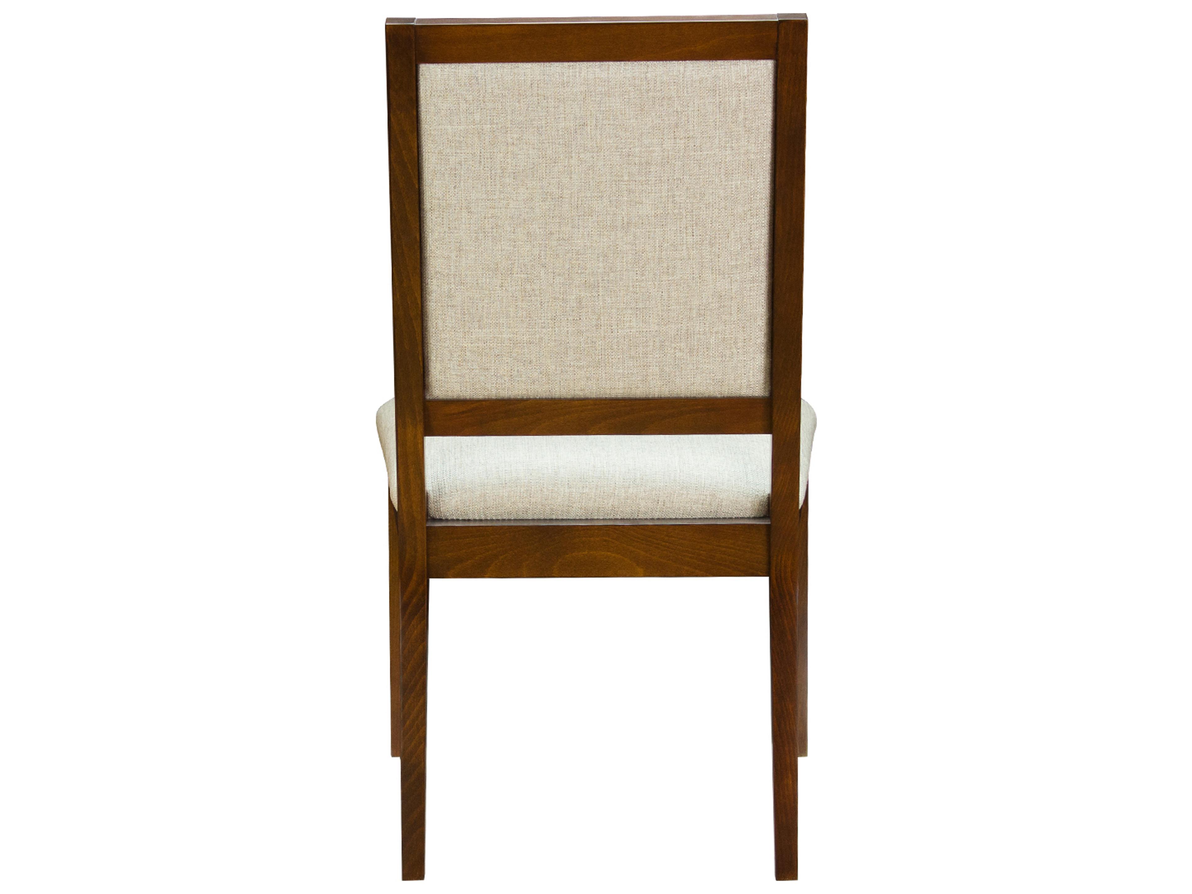 Saloom Evelyn Beech Wood White Upholstered Armless Dining Chair