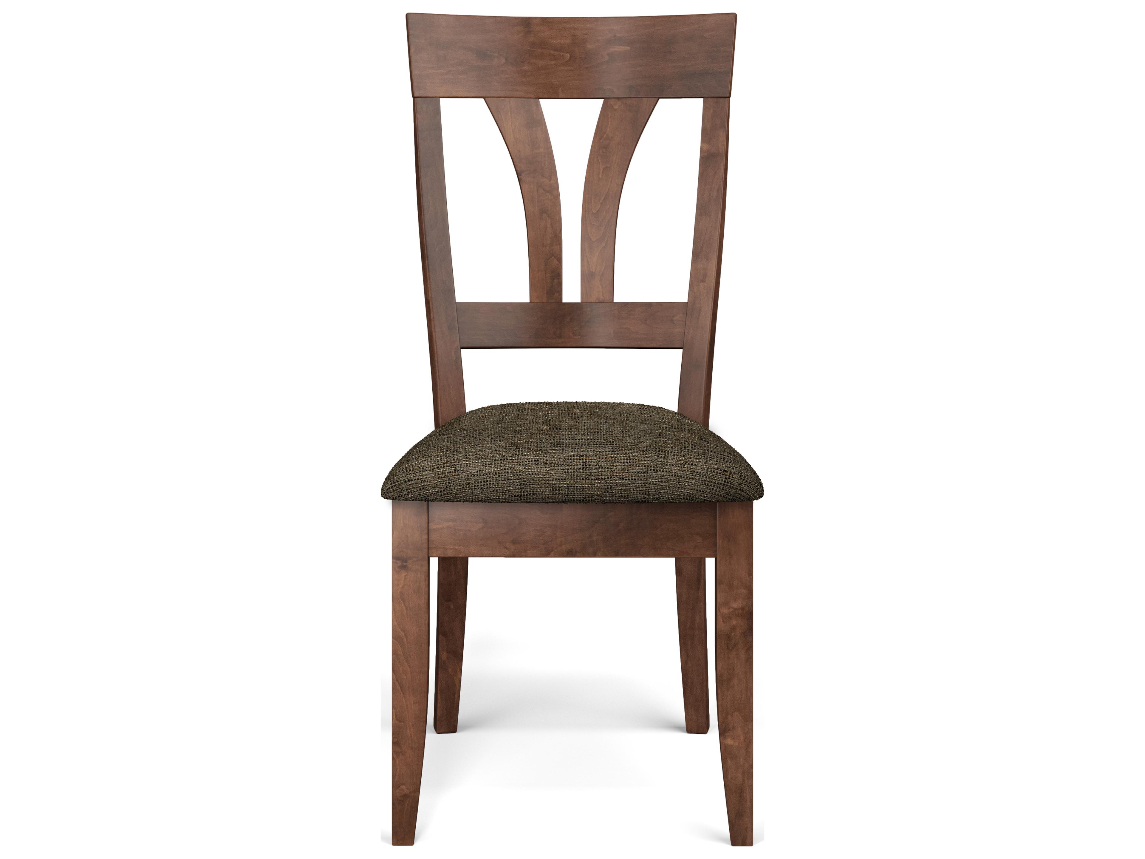 Saloom Kelly Beech Wood Brown Upholstered Armless Dining Chair