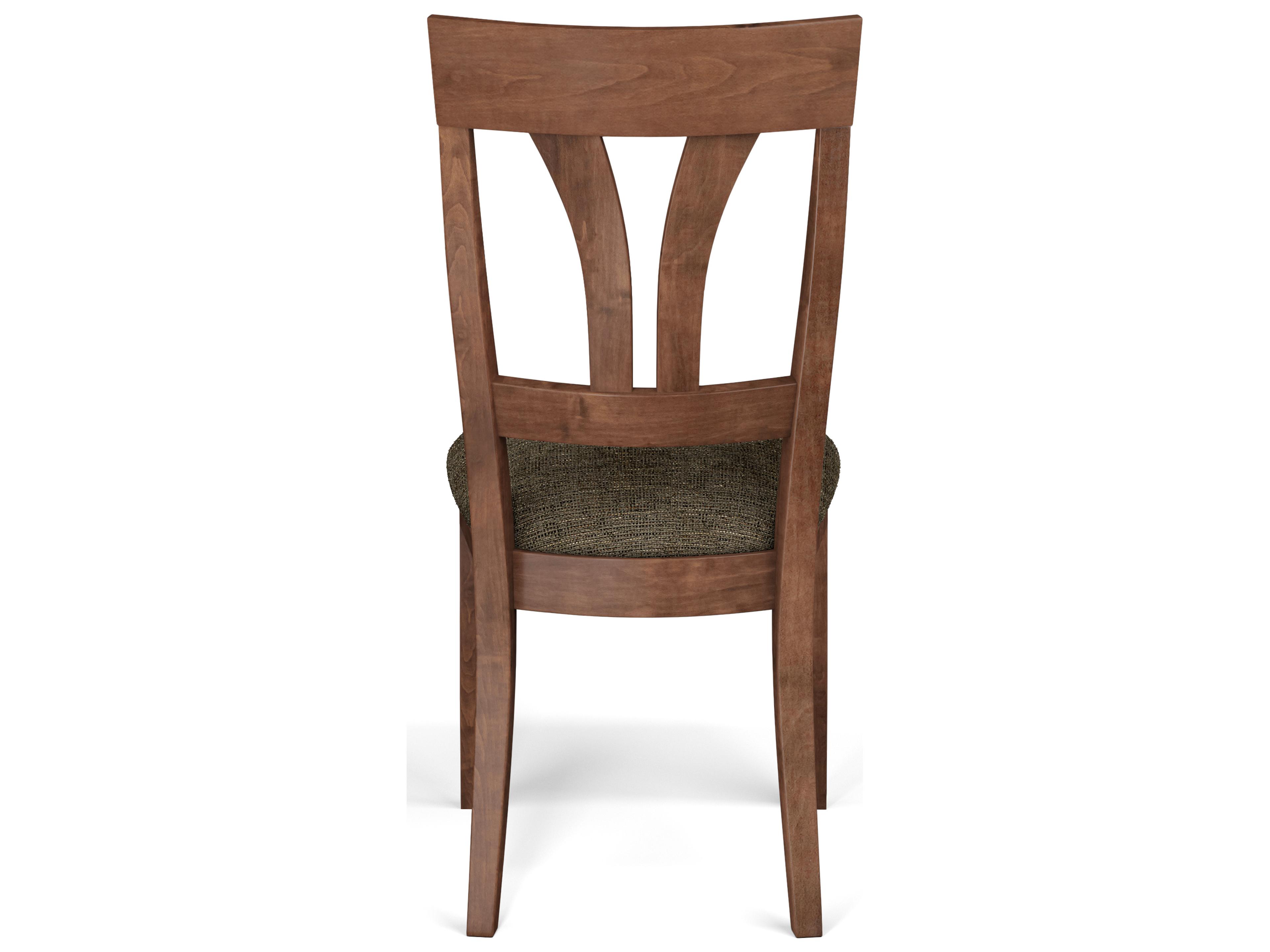 Saloom Kelly Beech Wood Brown Upholstered Armless Dining Chair