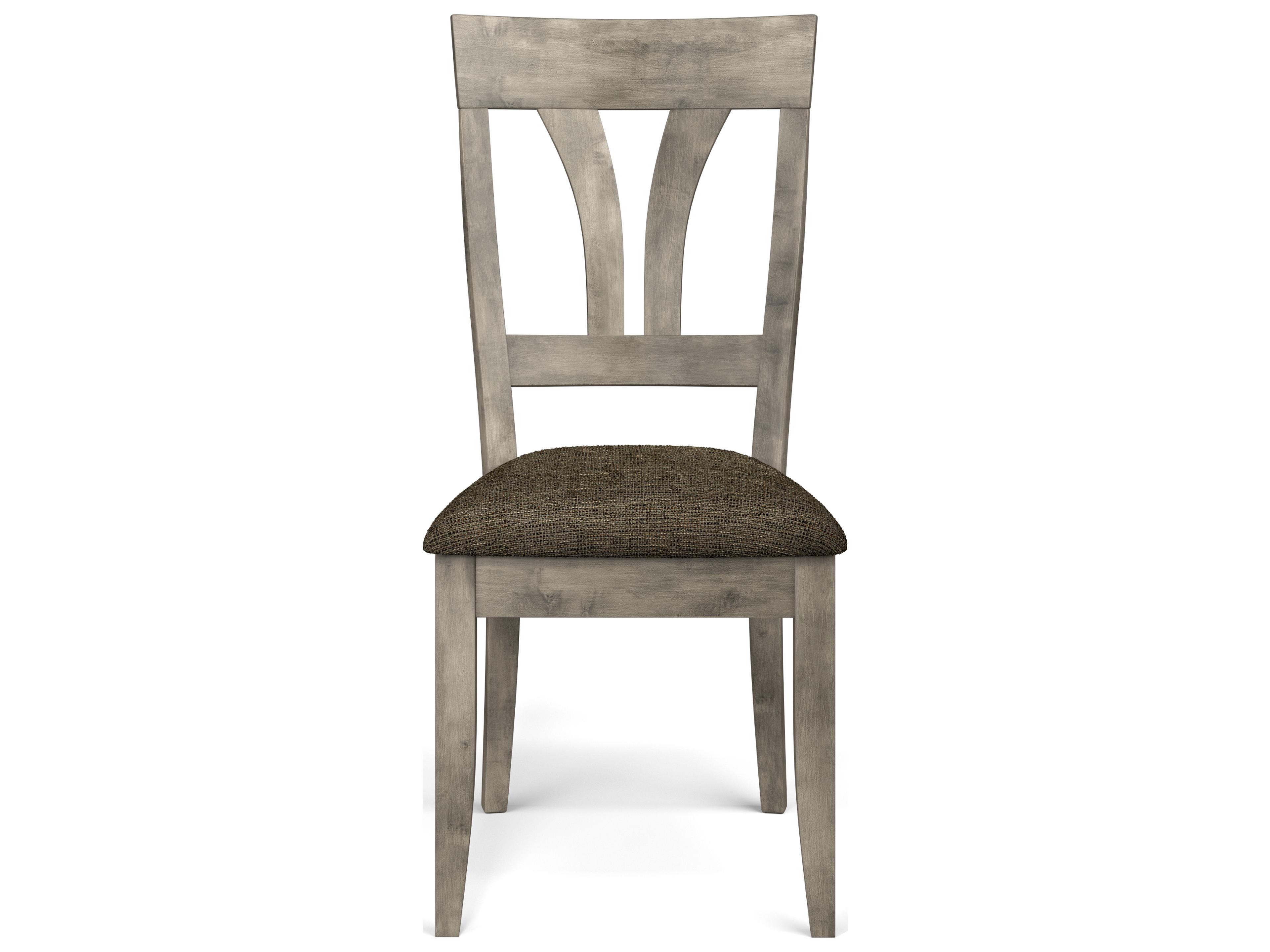 Saloom Kelly Beech Wood Brown Upholstered Armless Dining Chair