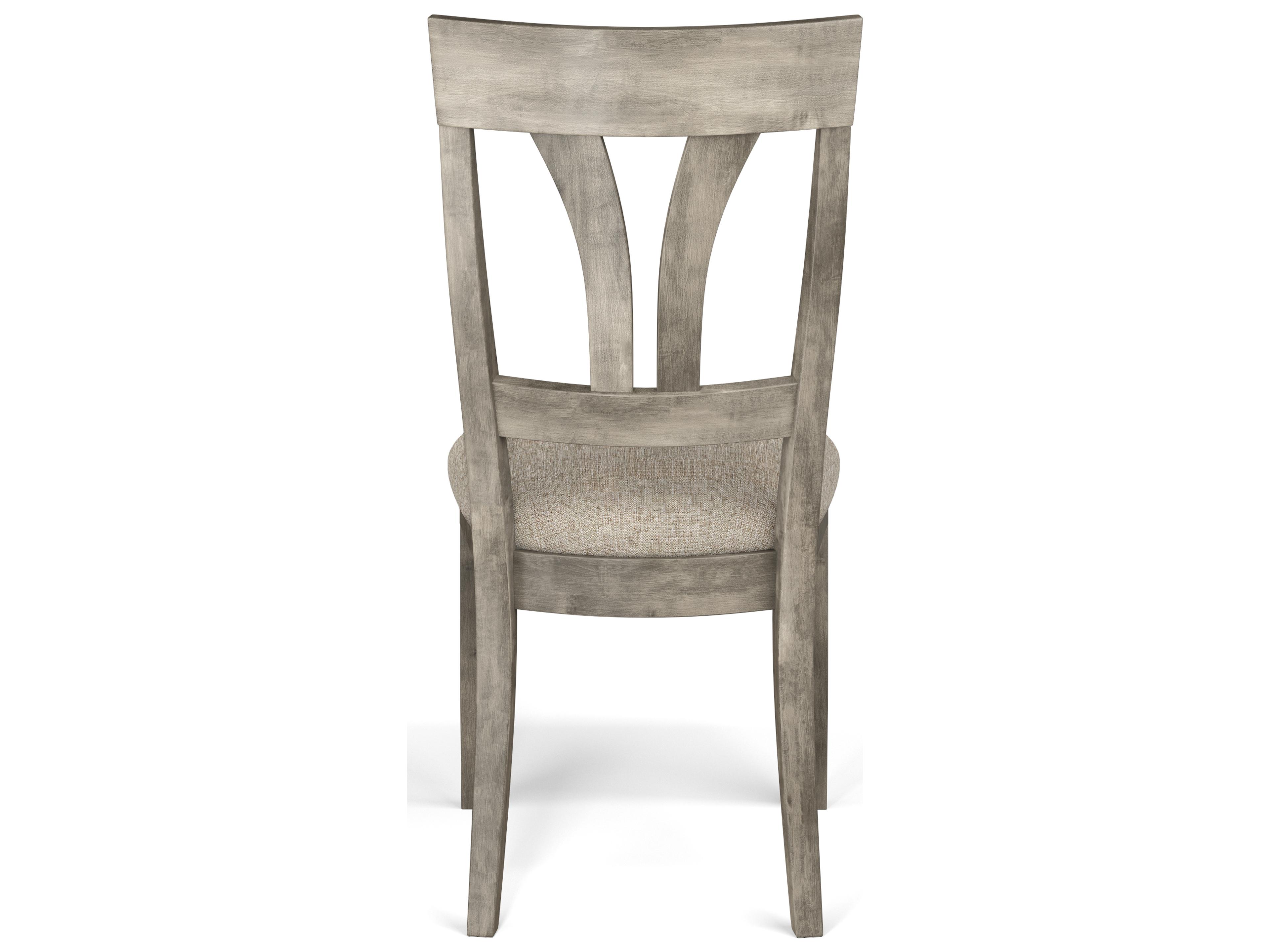 Saloom Kelly Beech Wood Beige Upholstered Armless Dining Chair