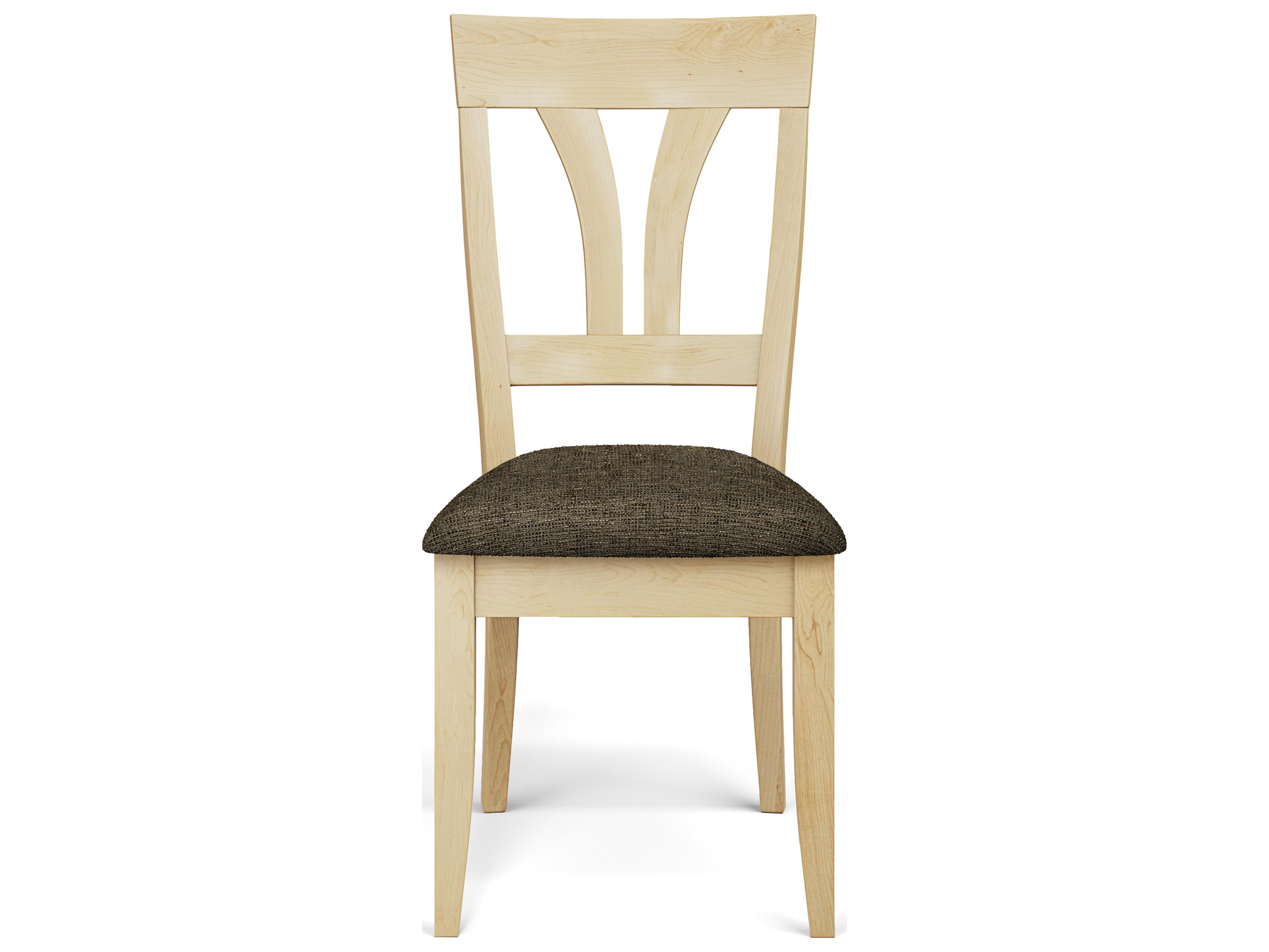 Saloom Kelly Beech Wood Brown Upholstered Armless Dining Chair