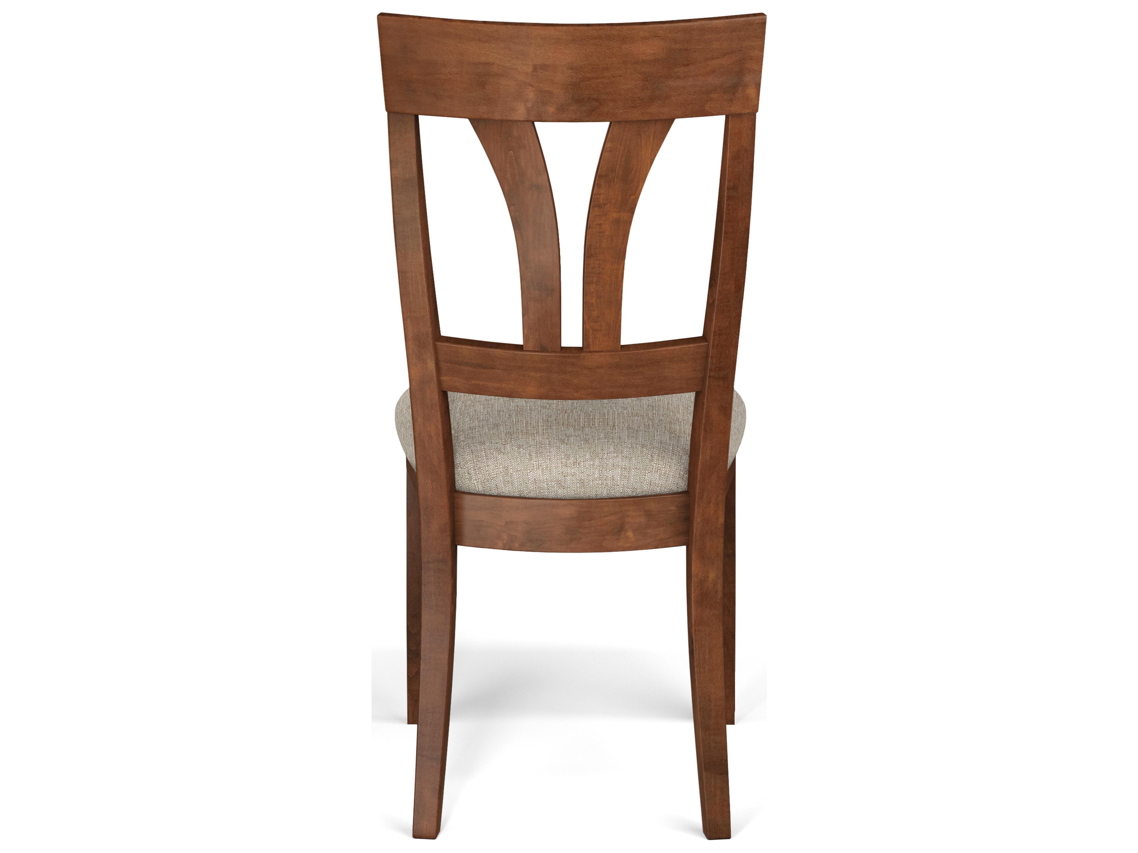 Saloom Kelly Beech Wood Beige Upholstered Armless Dining Chair