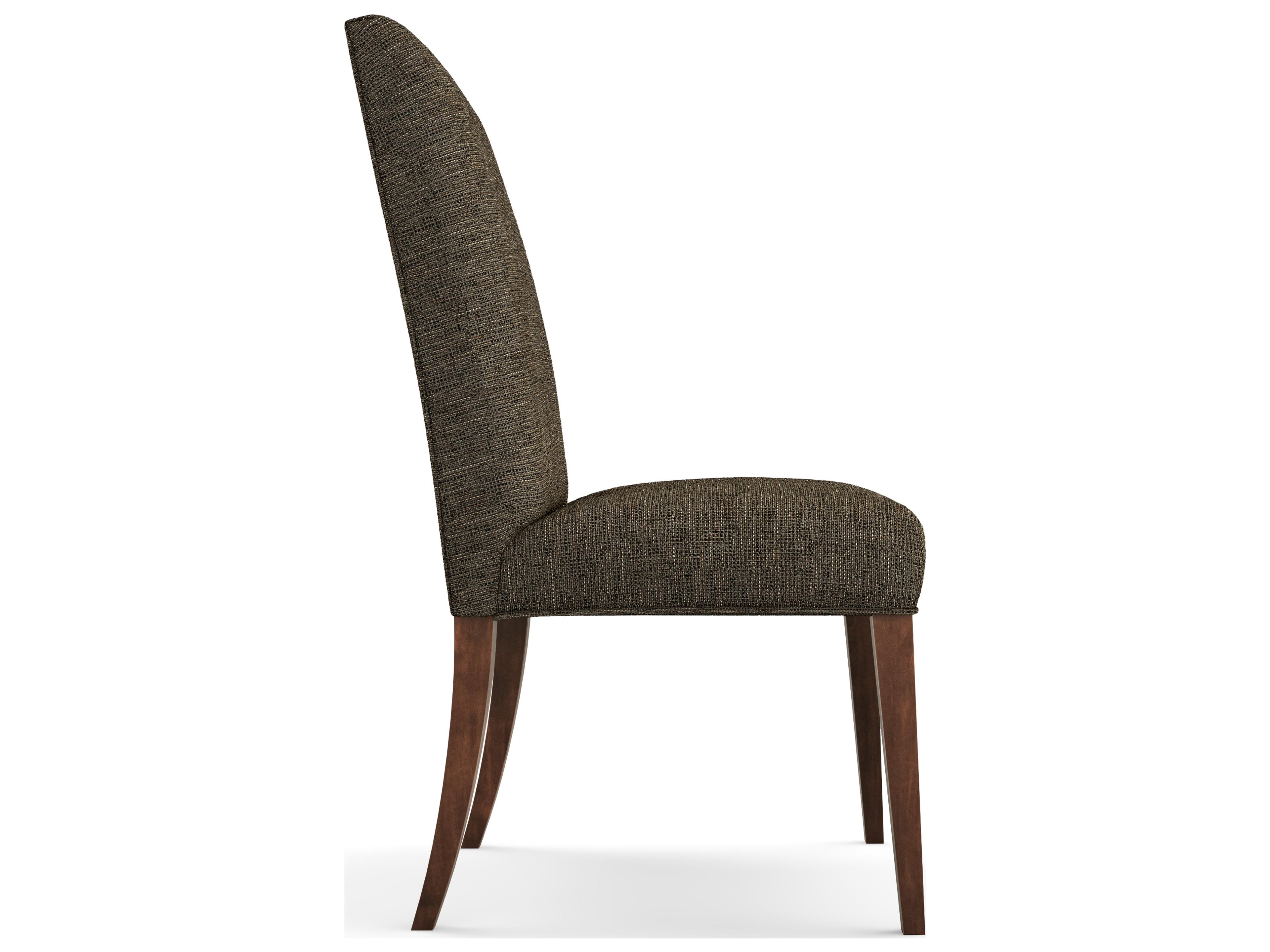 Saloom Camila Beech Wood Brown Upholstered Armless Dining Chair