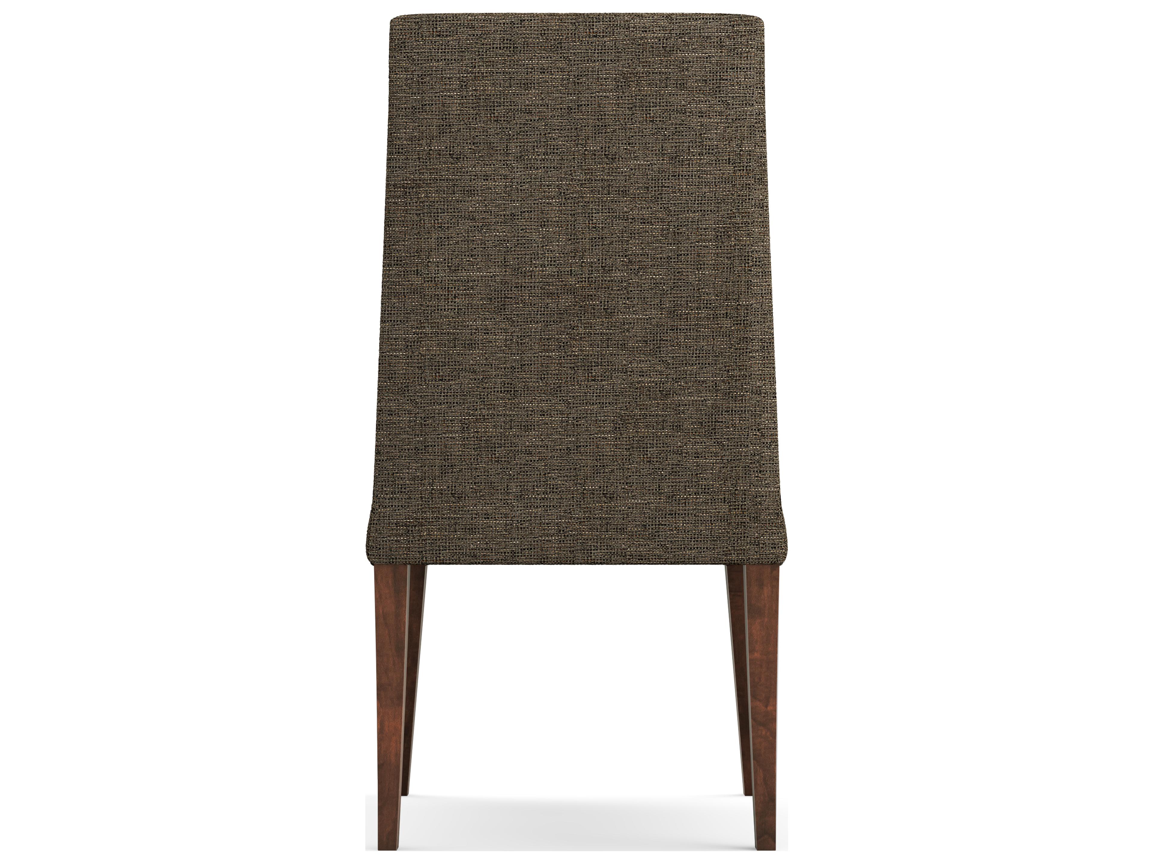 Saloom Camila Beech Wood Brown Upholstered Armless Dining Chair