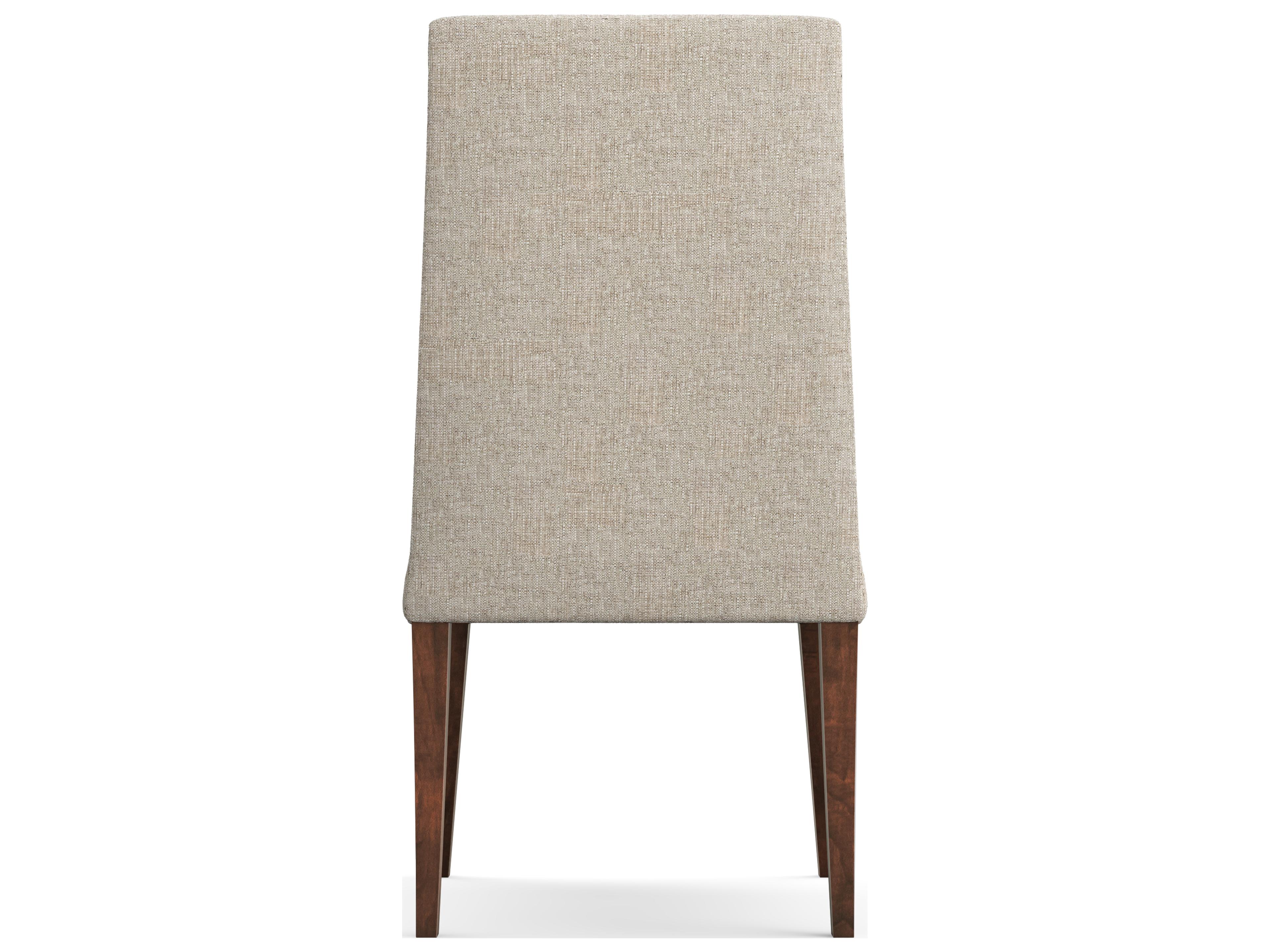 Saloom Camila Beech Wood Beige Upholstered Armless Dining Chair