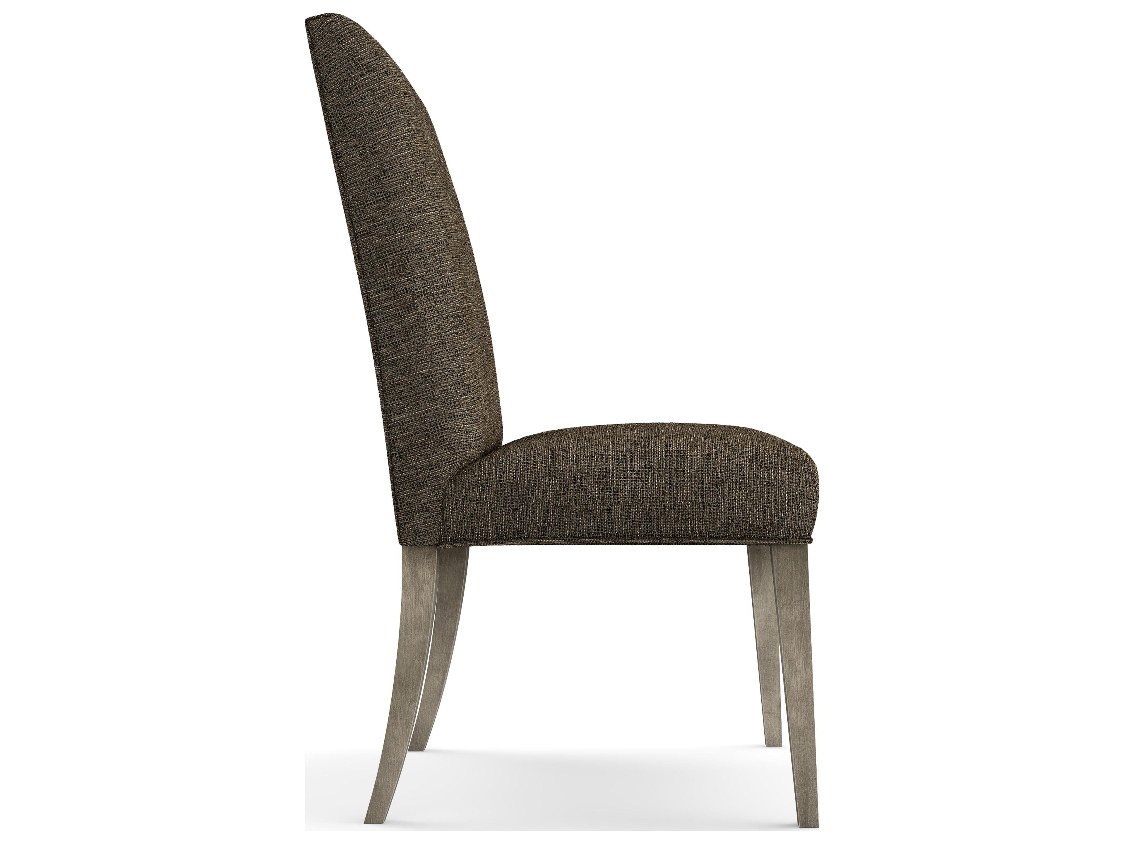 Saloom Camila Beech Wood Brown Upholstered Armless Dining Chair
