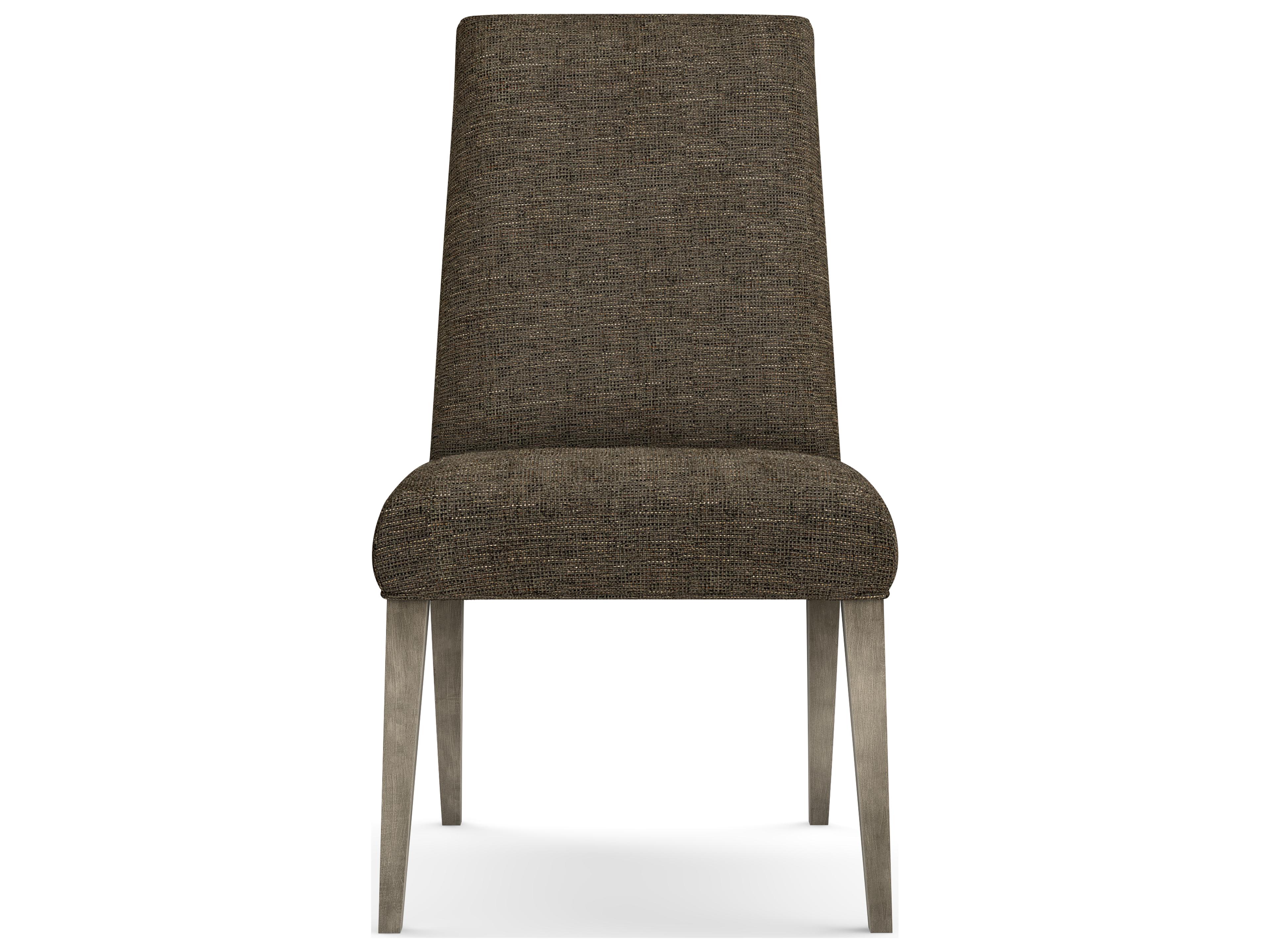 Saloom Camila Beech Wood Brown Upholstered Armless Dining Chair