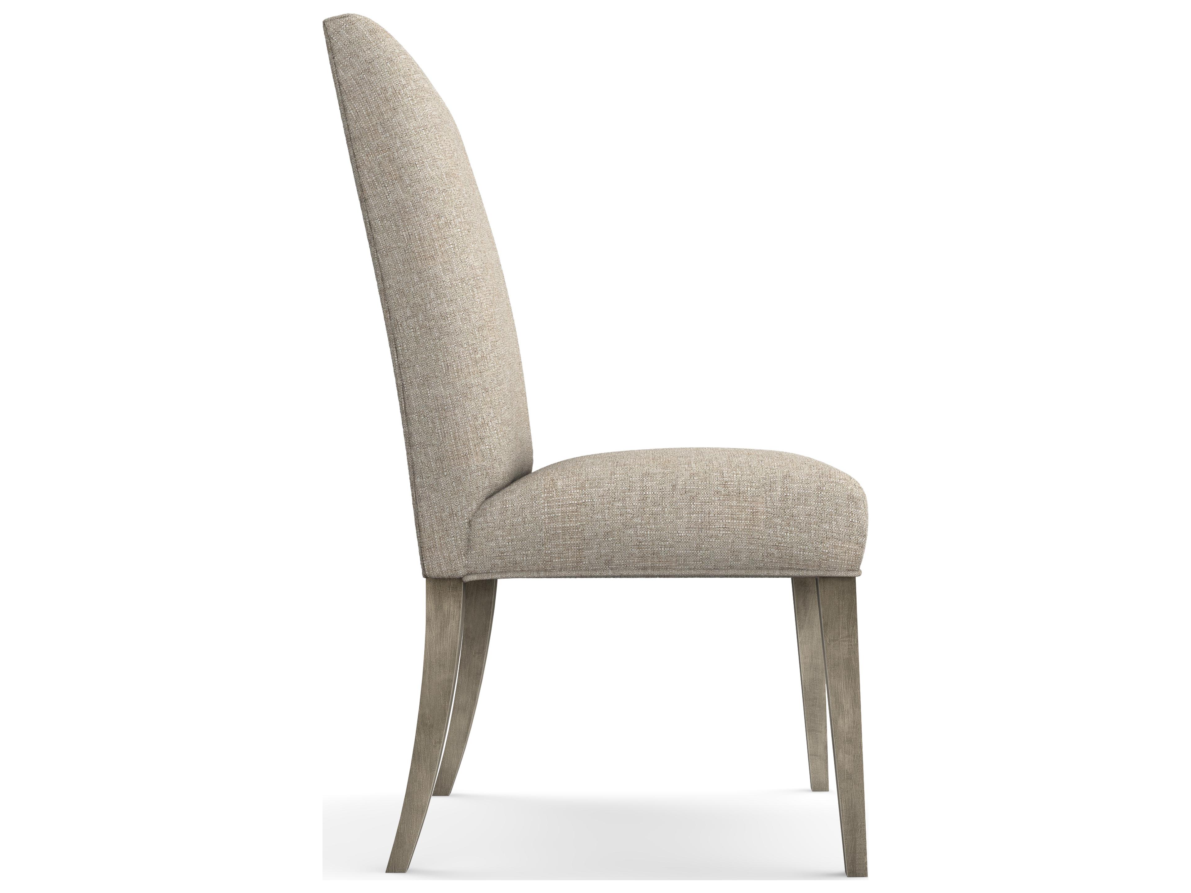 Saloom Camila Beech Wood Beige Upholstered Armless Dining Chair