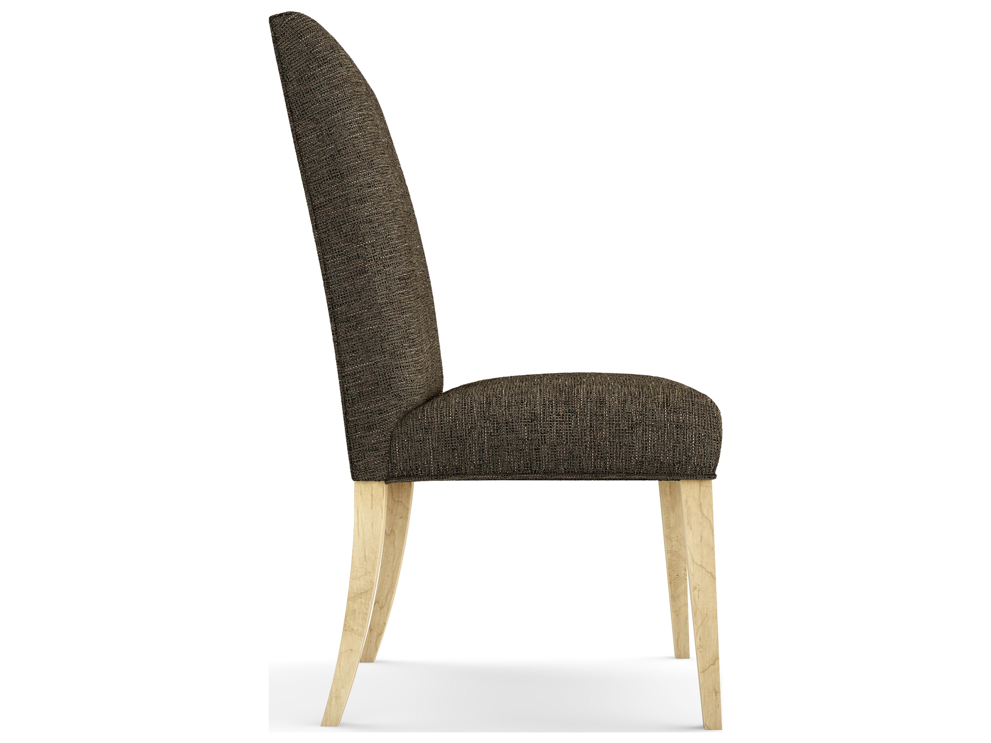Saloom Camila Beech Wood Brown Upholstered Armless Dining Chair