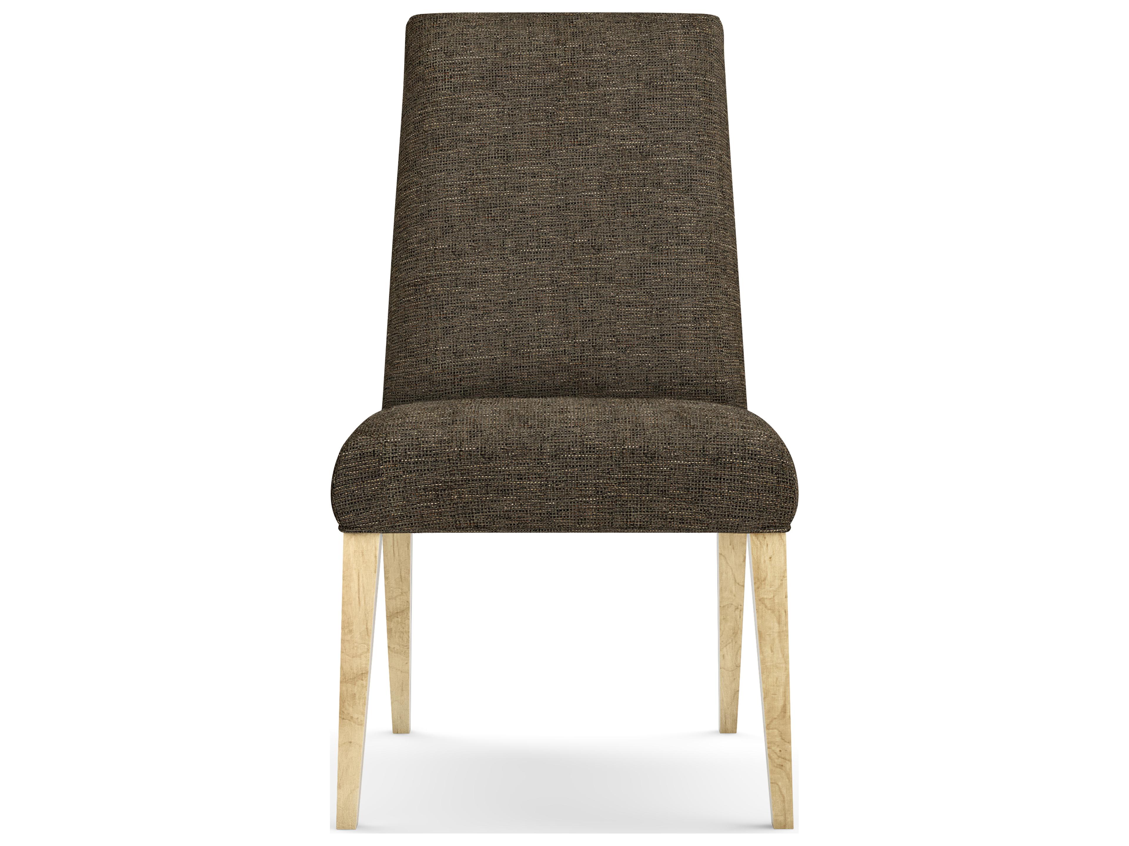 Saloom Camila Beech Wood Brown Upholstered Armless Dining Chair