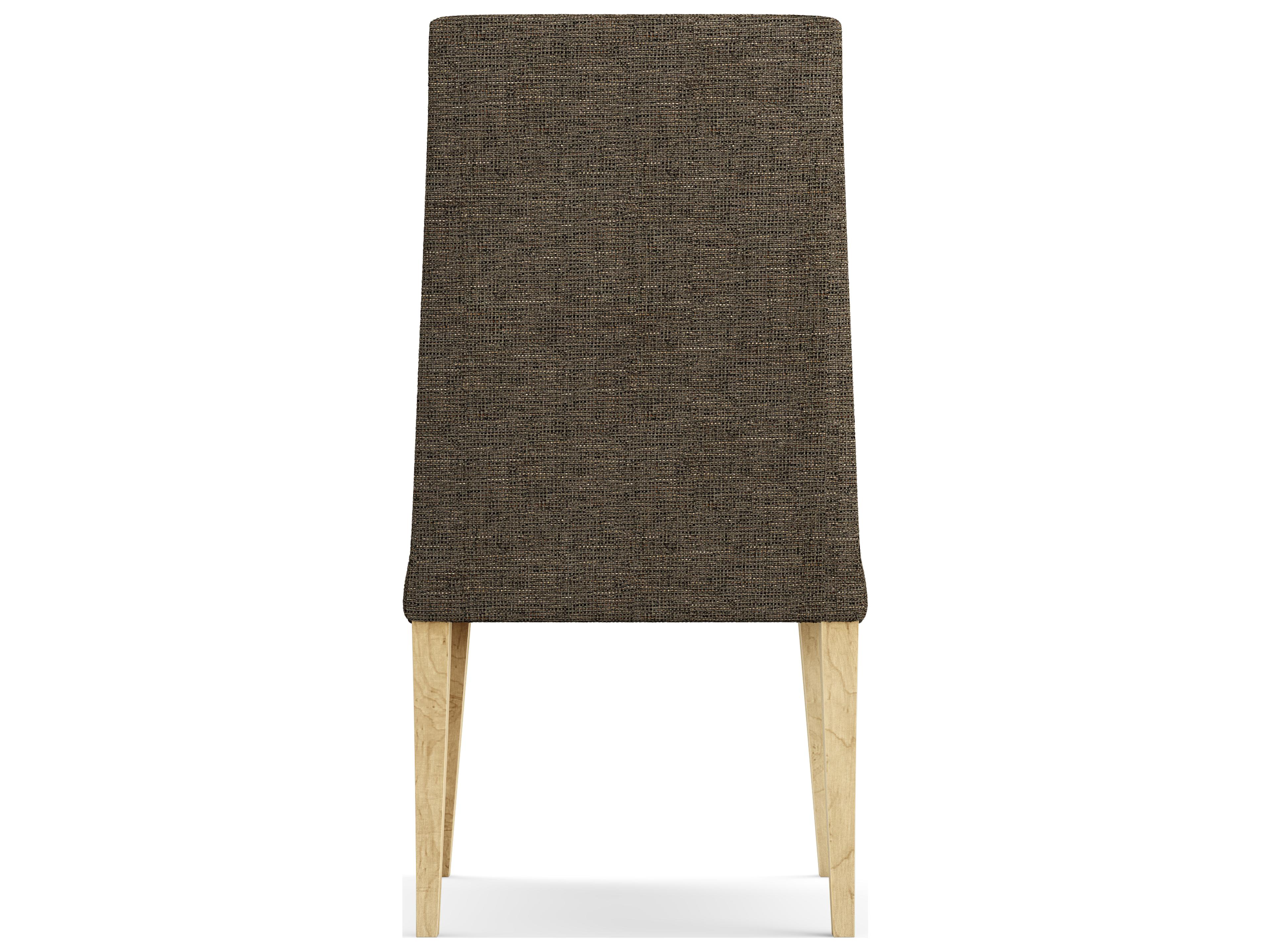 Saloom Camila Beech Wood Brown Upholstered Armless Dining Chair