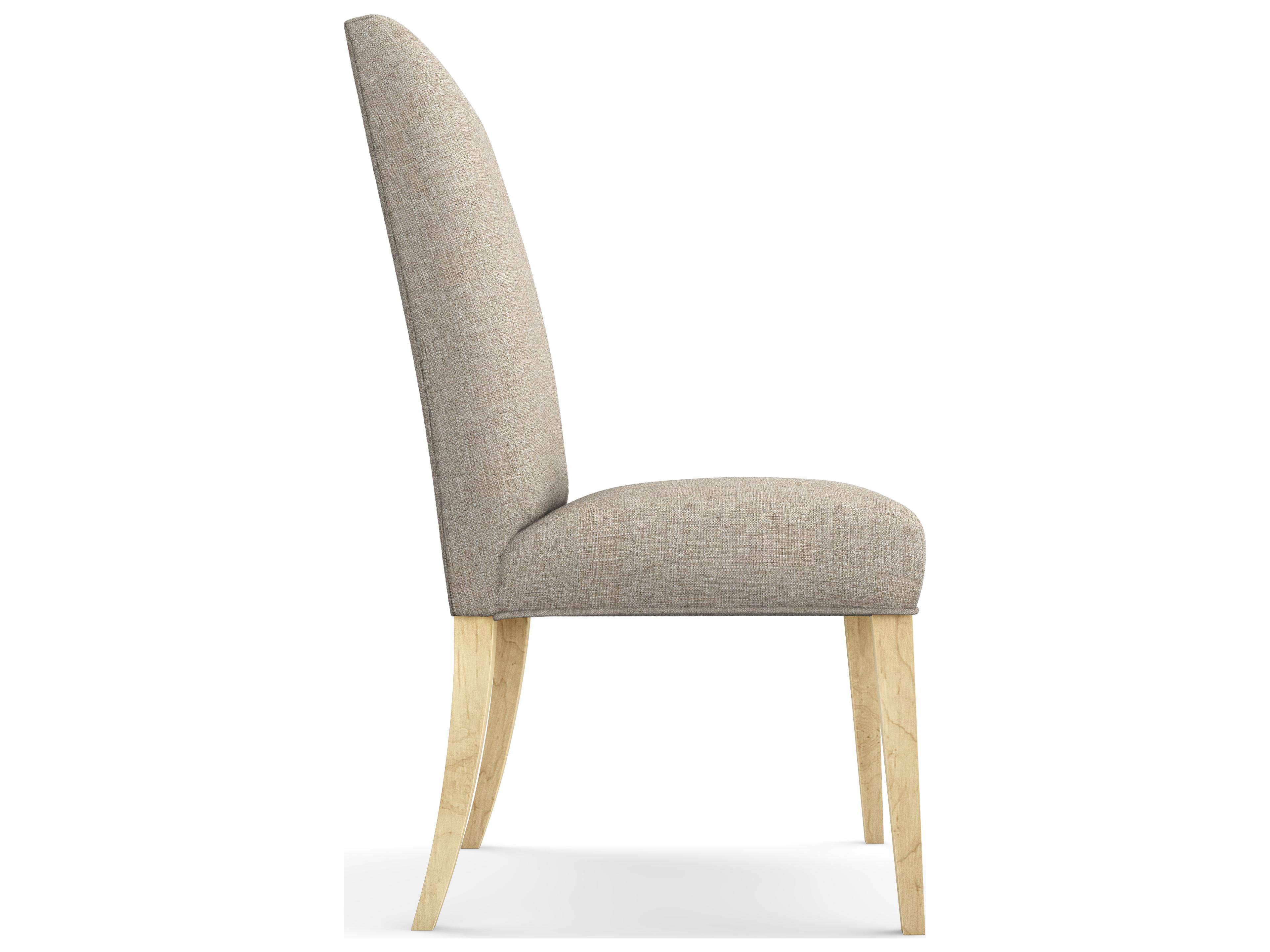 Saloom Camila Beech Wood Beige Upholstered Armless Dining Chair