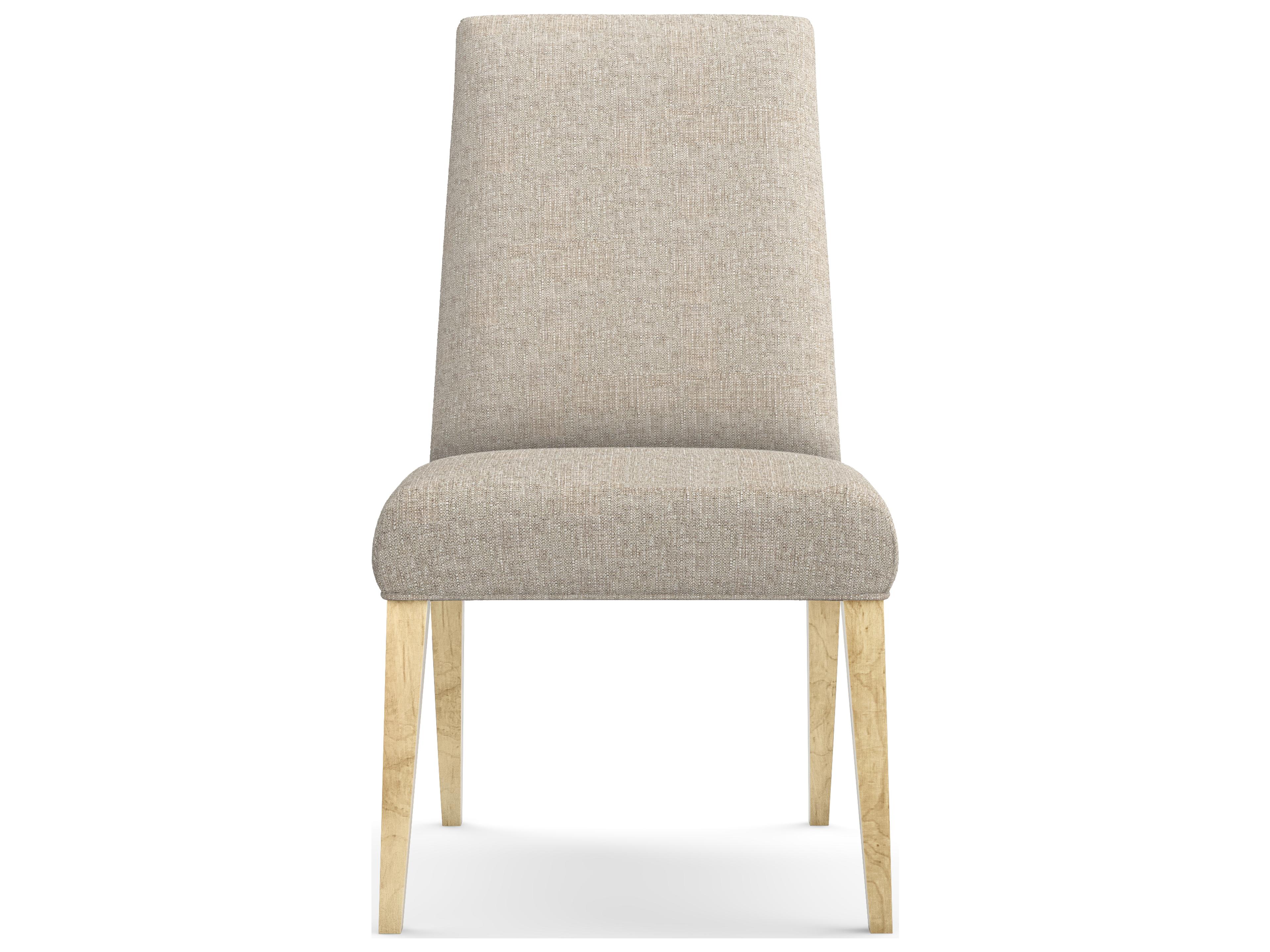 Saloom Camila Beech Wood Beige Upholstered Armless Dining Chair