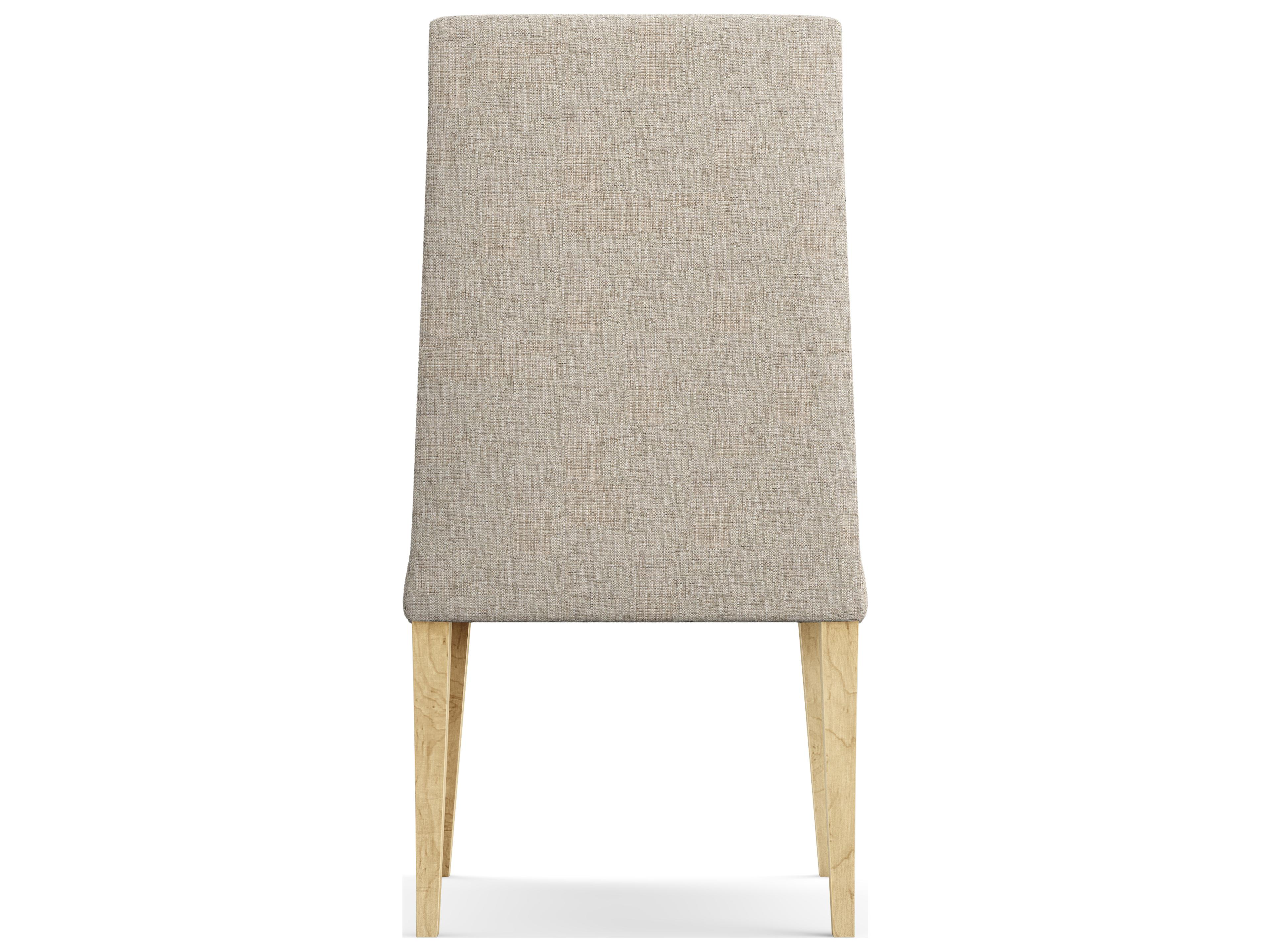 Saloom Camila Beech Wood Beige Upholstered Armless Dining Chair