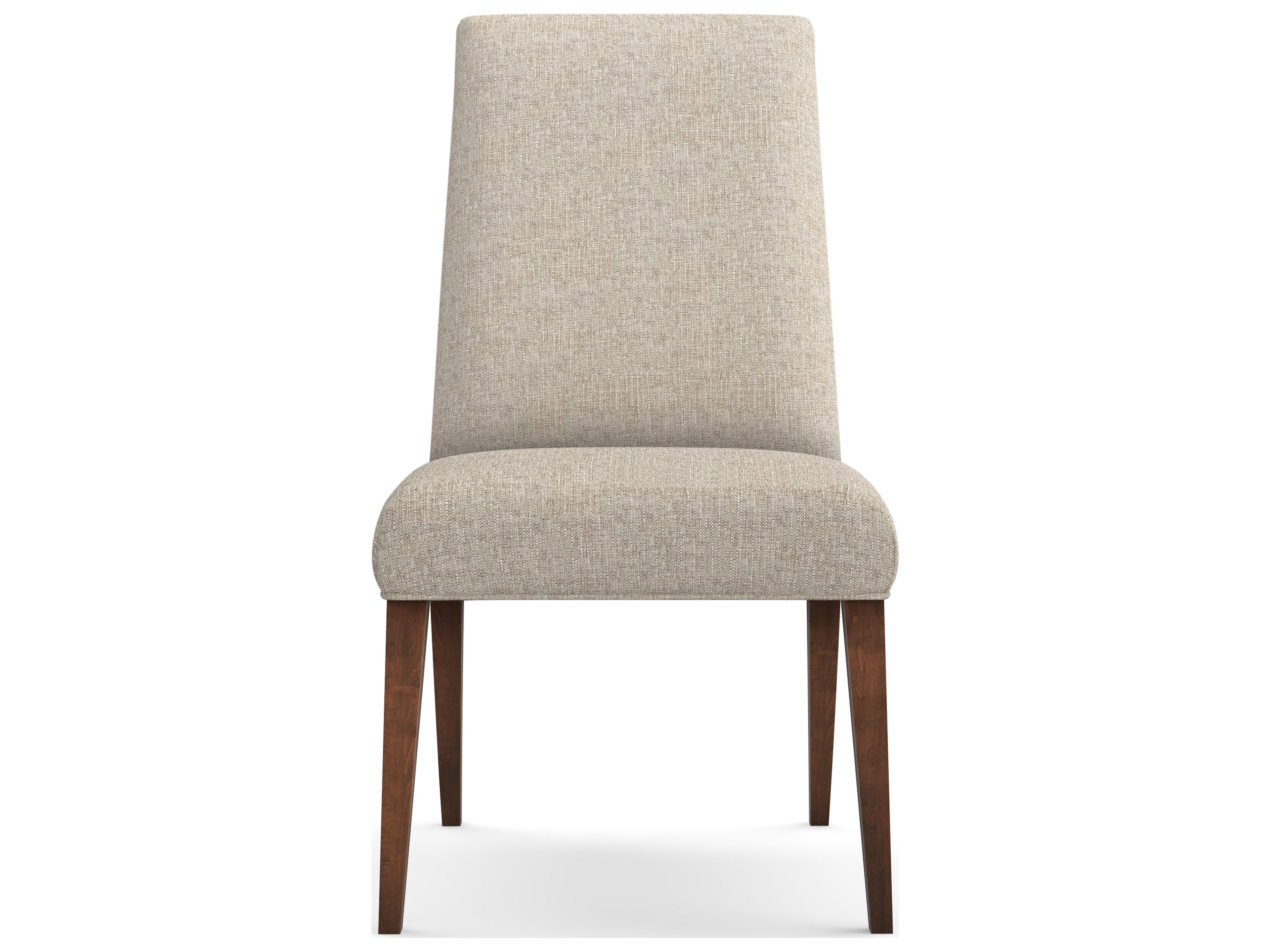 Saloom Camila Beech Wood Beige Upholstered Armless Dining Chair