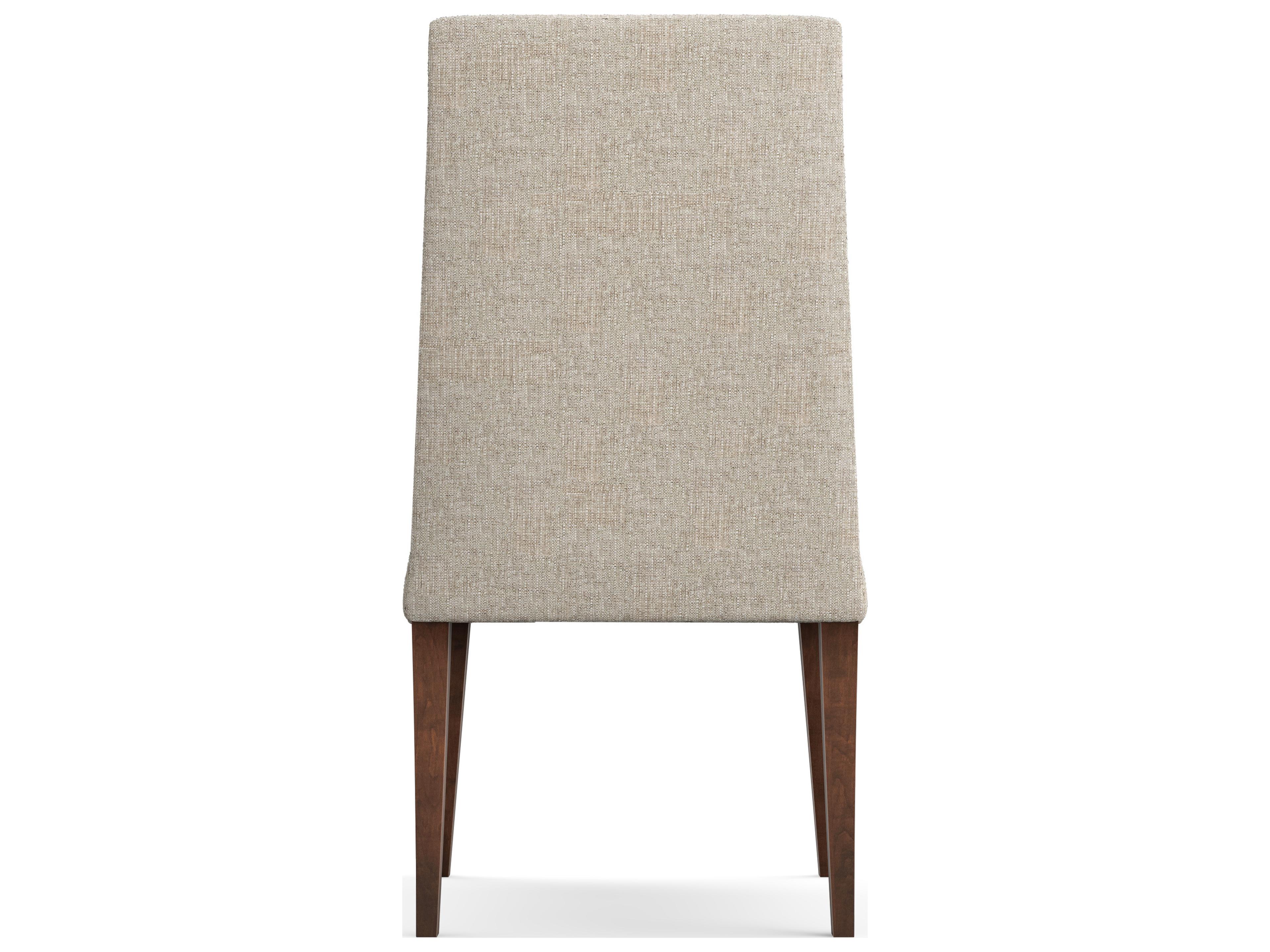 Saloom Camila Beech Wood Beige Upholstered Armless Dining Chair