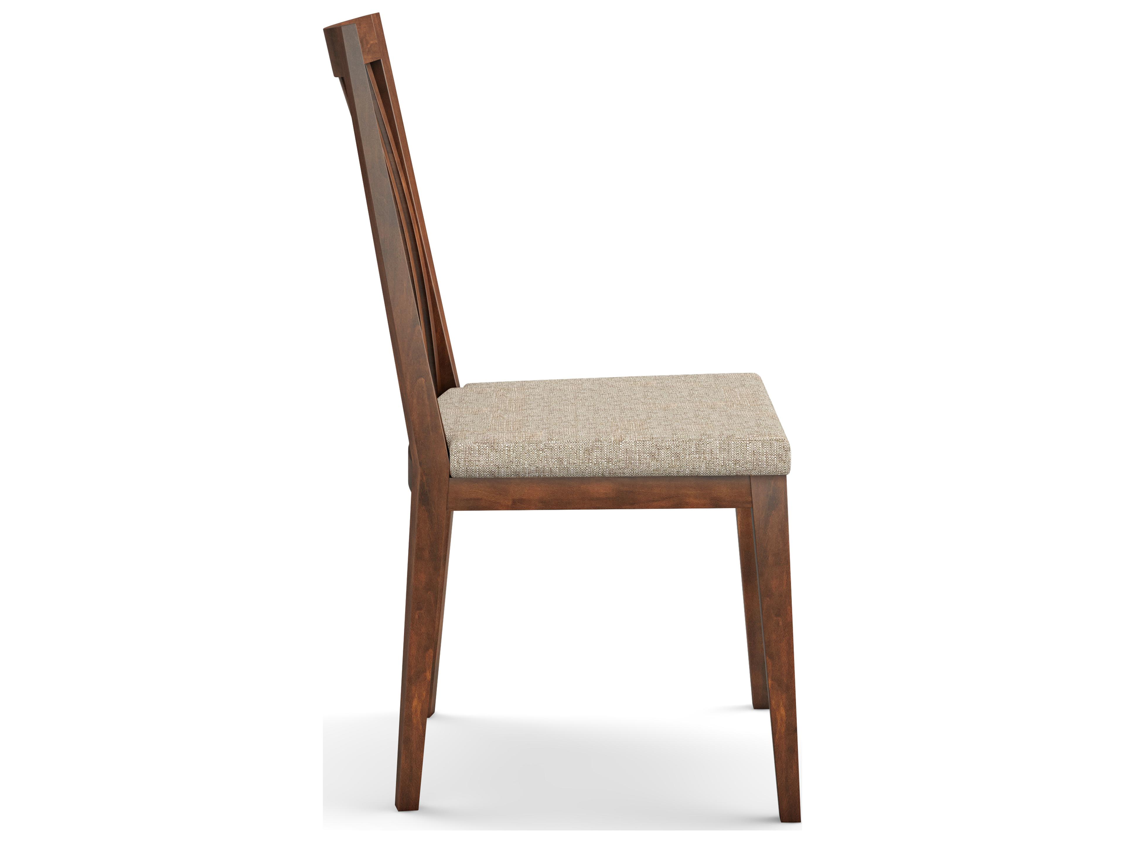 Saloom Mason Beech Wood Beige Upholstered Armless Dining Chair