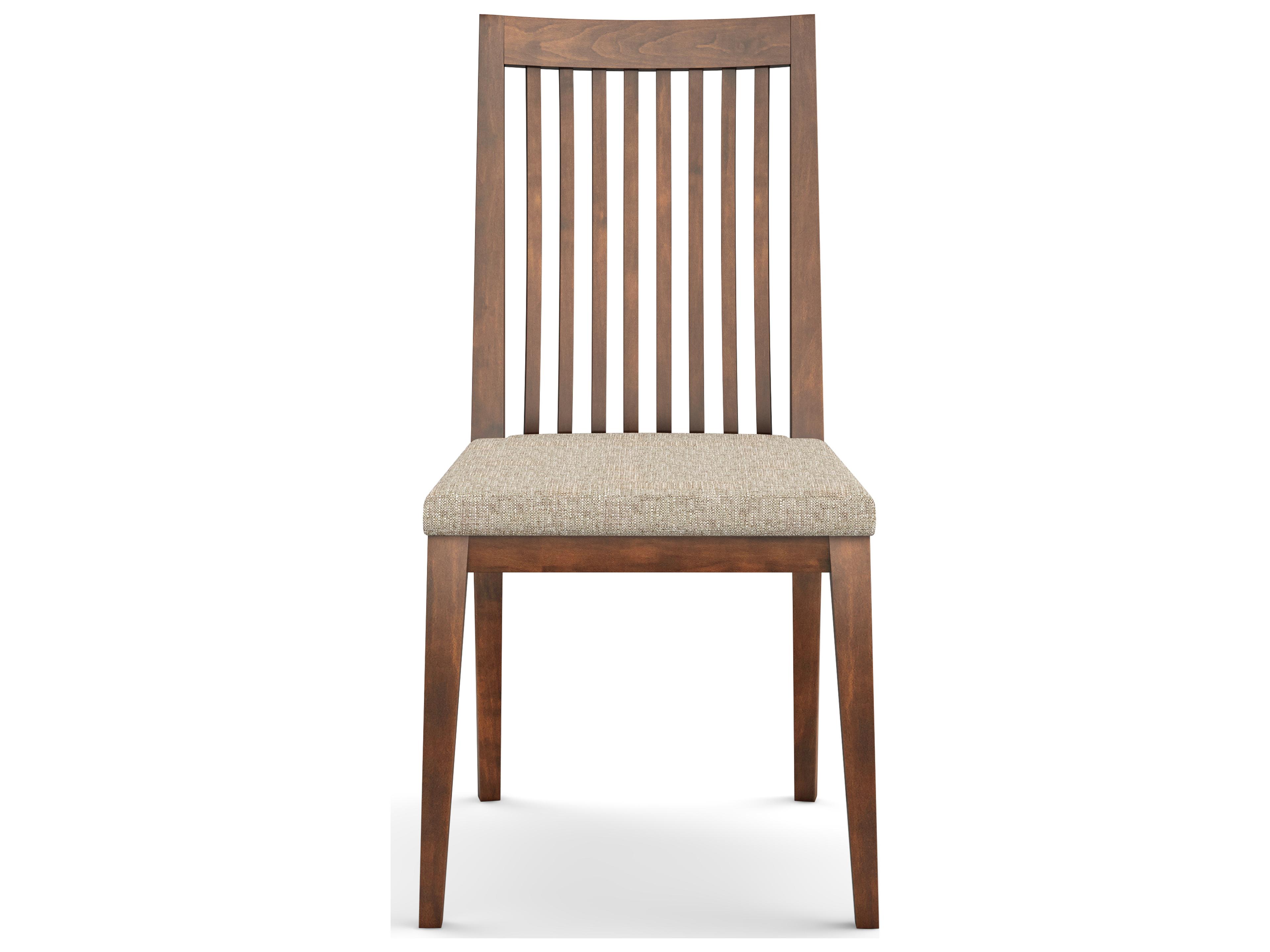 Saloom Mason Beech Wood Beige Upholstered Armless Dining Chair