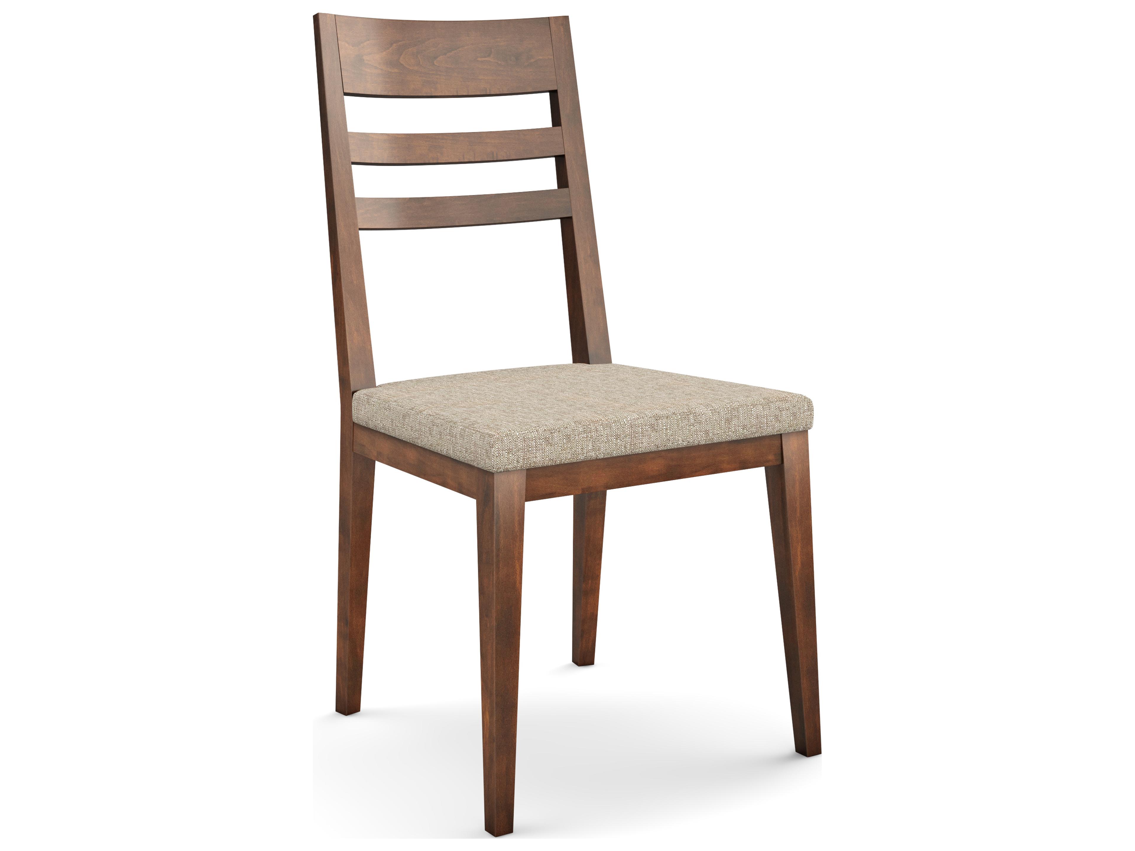 Madison Beech Wood Beige Upholstered Armless Dining Chair
